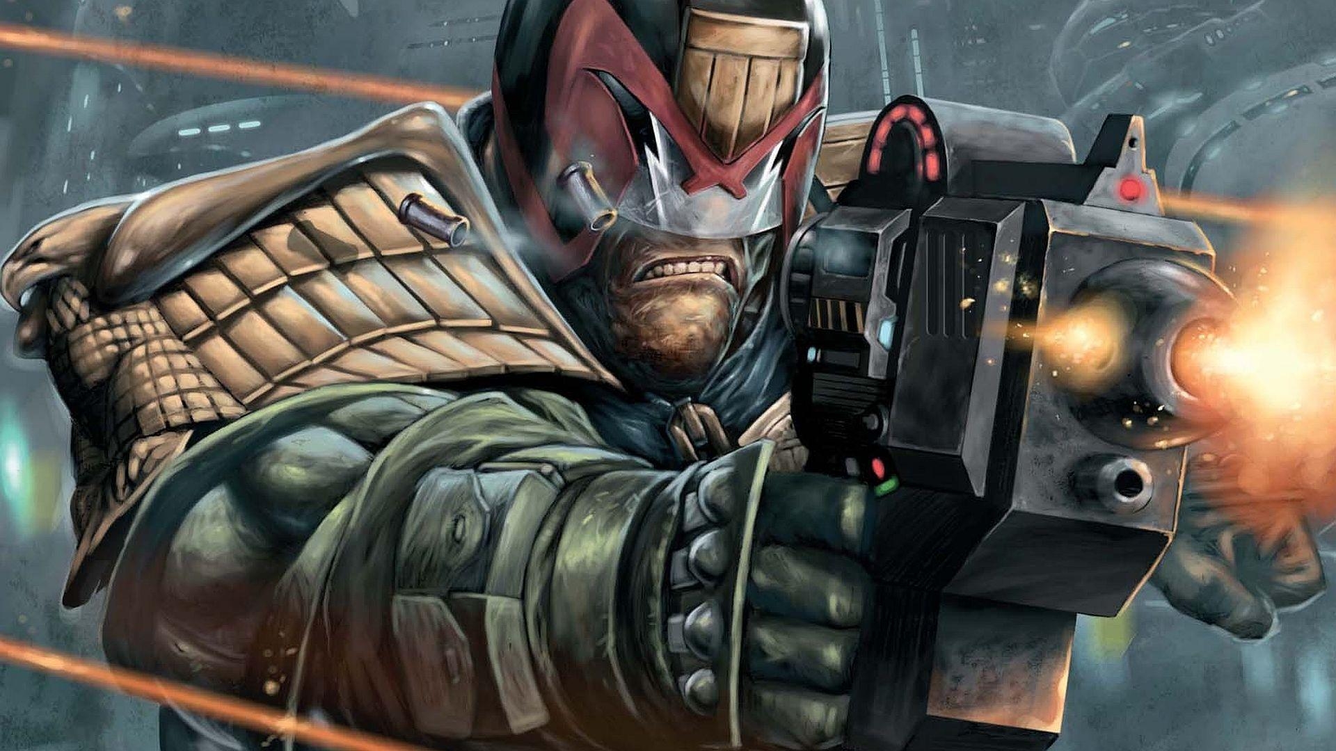 Judge Dredd, 4K, Zukunft, Comicwelt, 1920x1080 Full HD Desktop