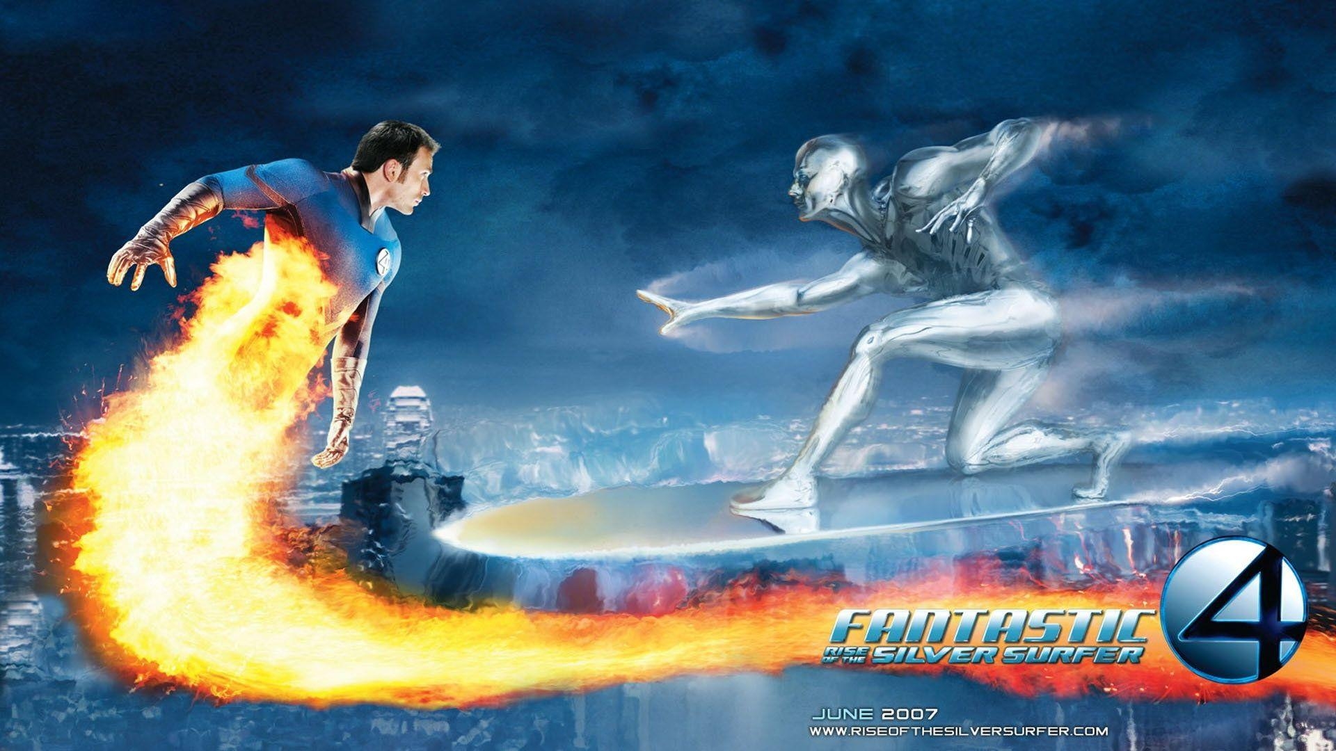 Fantastic Four, Silver Surfer, Chris Evans, Marvel, Hintergrund, 1920x1080 Full HD Desktop