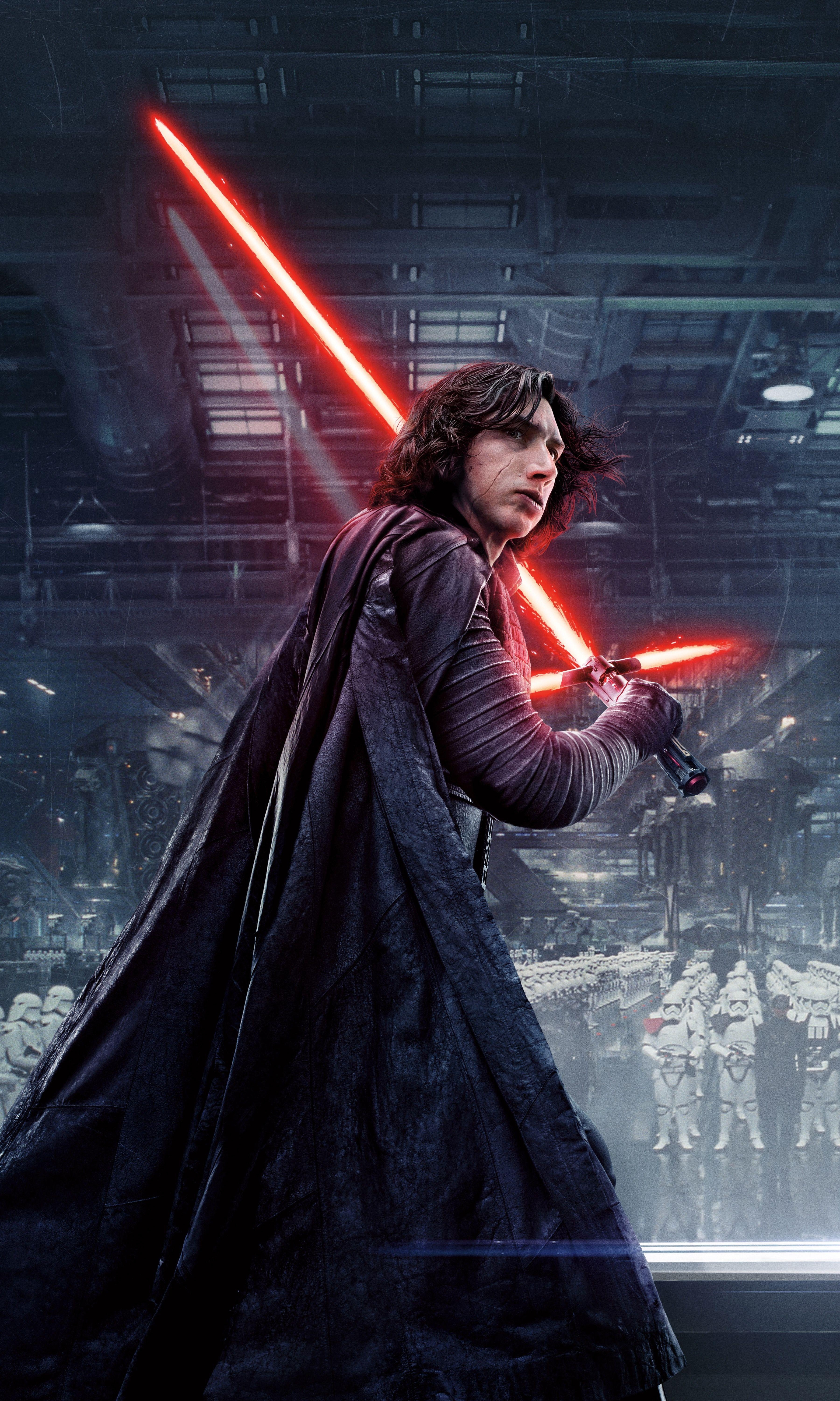 Adam Driver, Star Wars, Kylo Ren, iPhone, Samsung, 3600x6000 4K Handy