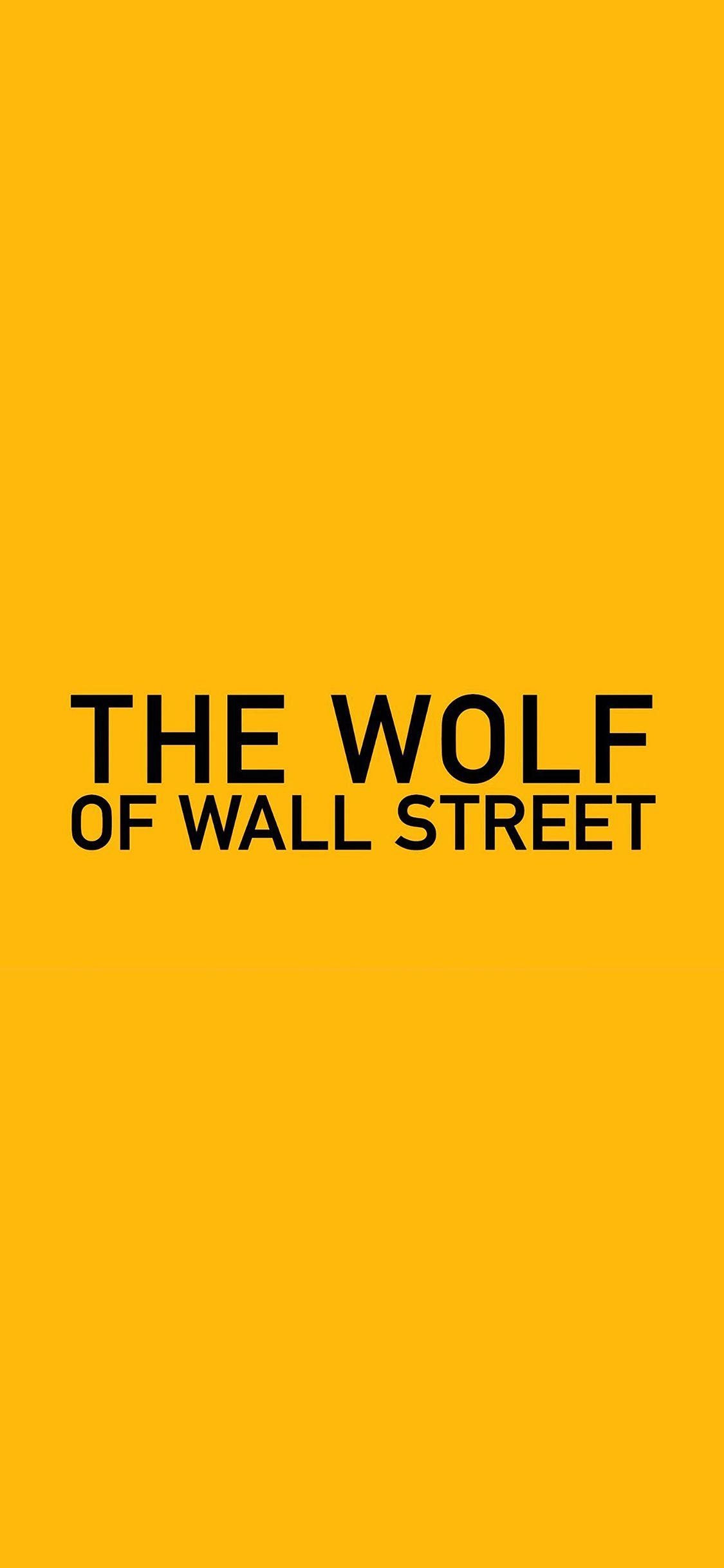 Wolf of Wall Street, iPhone, Gelb, Film, Leonardo DiCaprio, 1130x2440 HD Handy