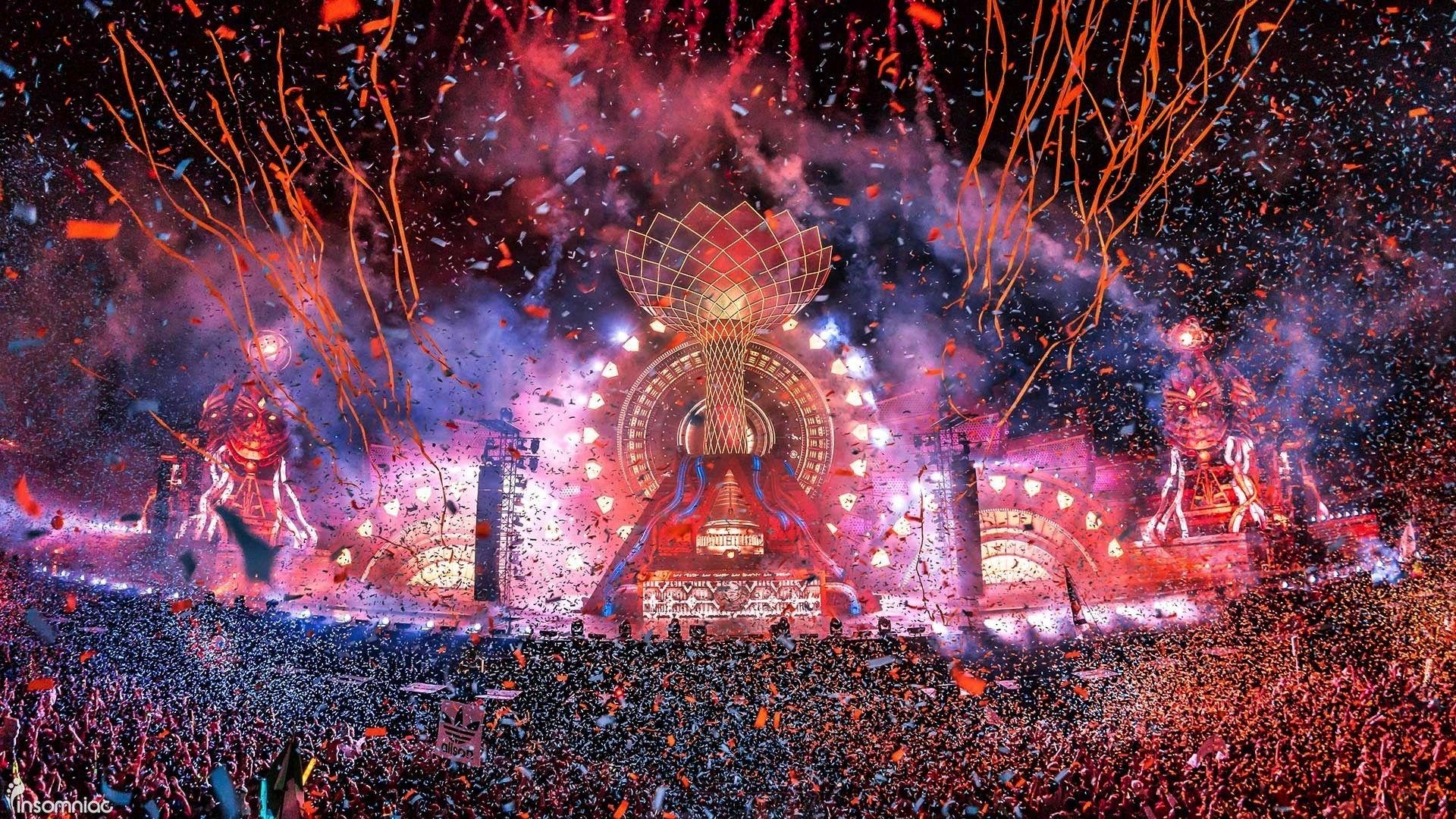 EDC, Karneval, Musik, Festival, Farben, 1920x1080 Full HD Desktop