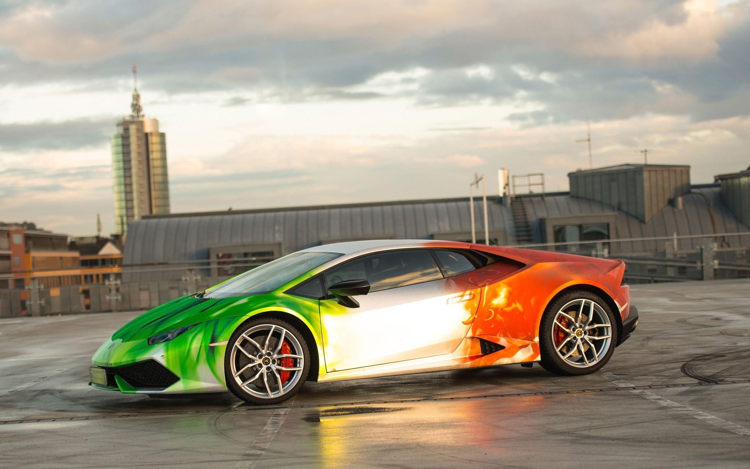 Lamborghini Huracan, Print Tech, Autos, HD, Hintergrund, 2560x1600 HD Desktop