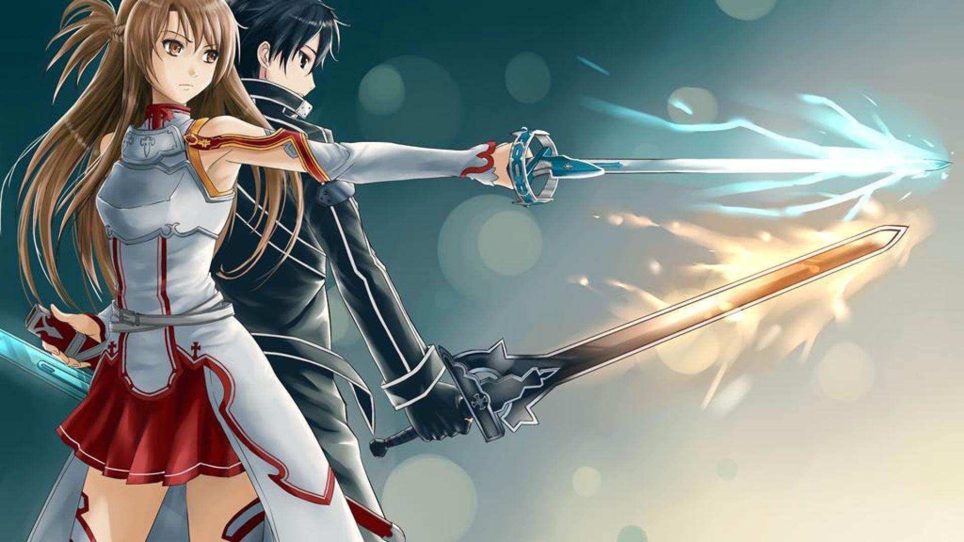 Kirito, Asuna, Anime, Sword Art Online, Beziehung, 1920x1080 Full HD Desktop