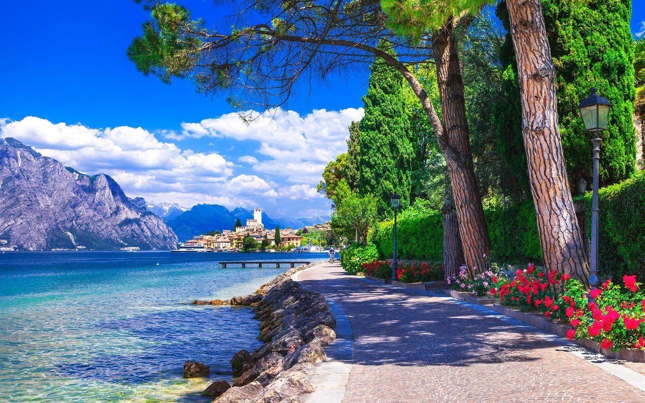 Gardasee, Reisen, Nightjet, Italien, Urlaub, 1280x800 HD Desktop