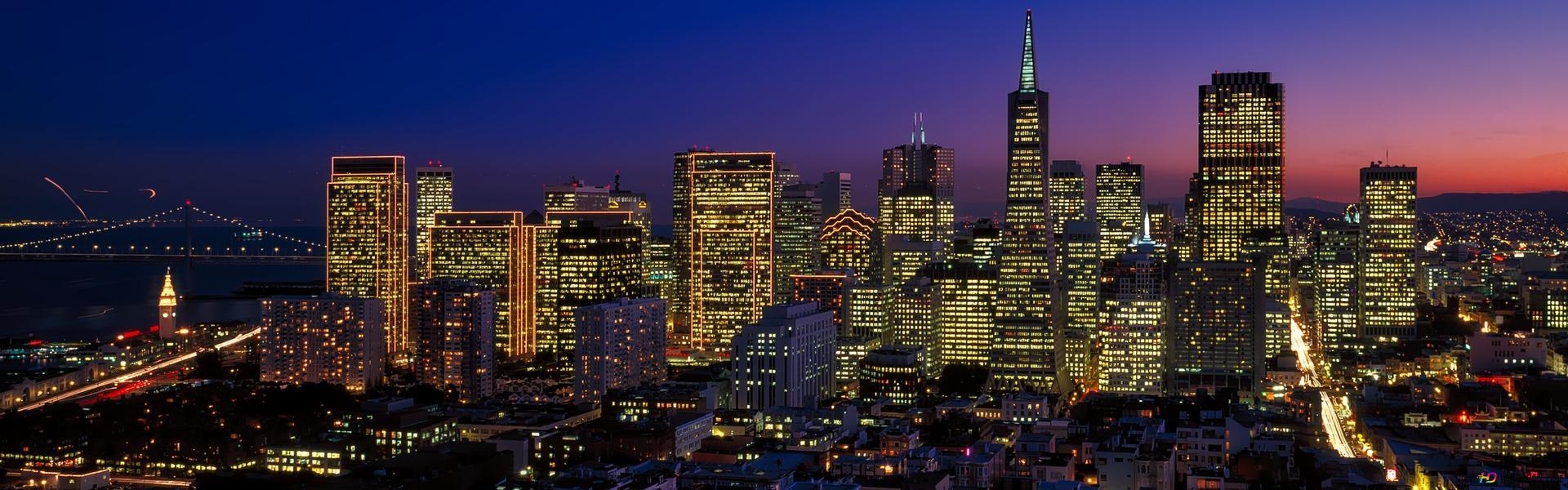 San Francisco, 2K, Kalifornien, Bild, Download, 1920x600 Dual Screen Desktop