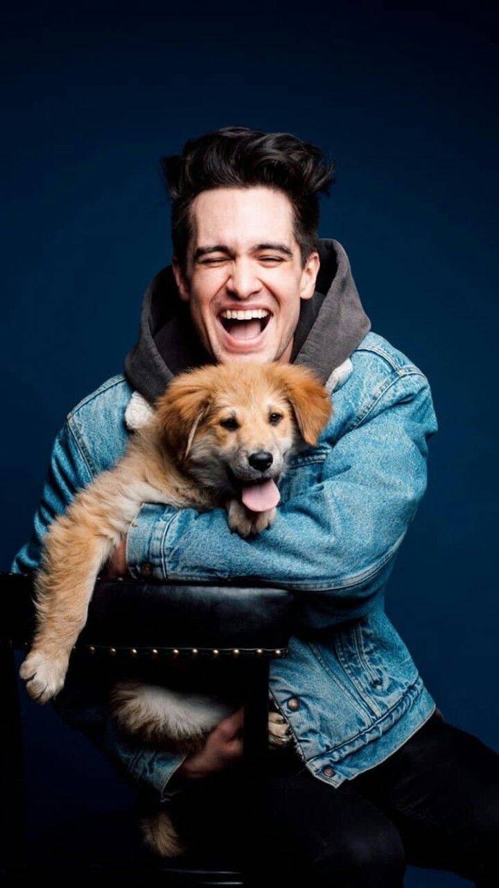 Brendon Urie, Hund, Tierliebe, Musiker, Fotografie, 720x1280 HD Handy