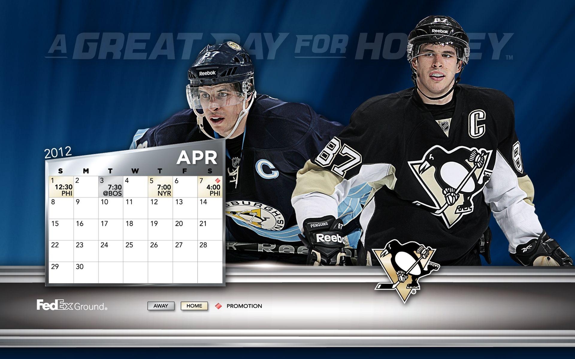 Sidney Crosby, Sport, April 2012, Kalender, Pittsburgh Penguins, 1920x1200 HD Desktop