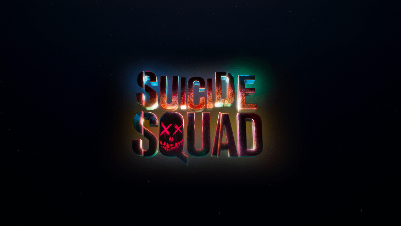 Suicide Squad, Logo, Film, 4K, HD, 1360x770 HD Desktop