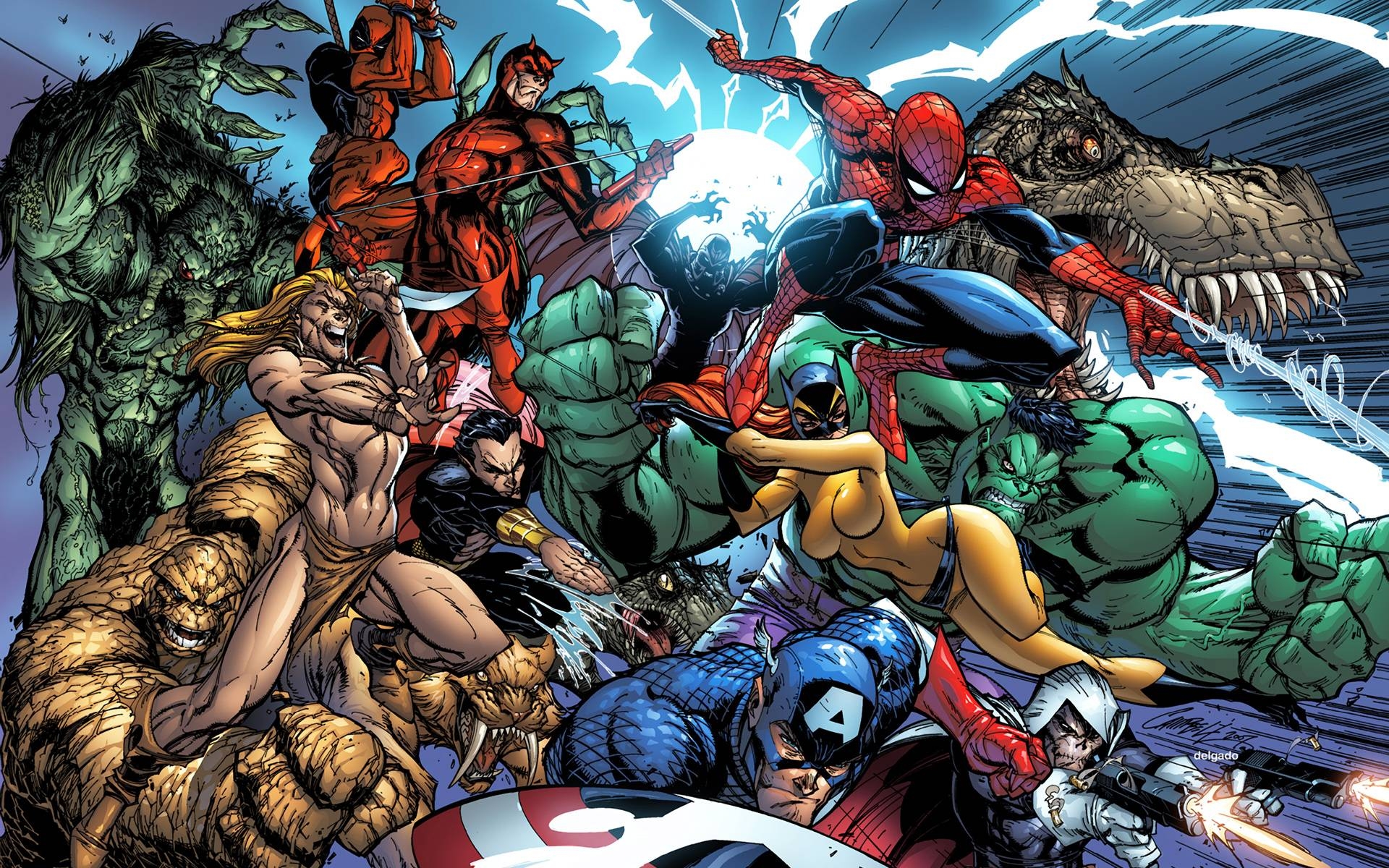 Marvel, Comics, Hintergrund, Bild, Helden, 1920x1200 HD Desktop