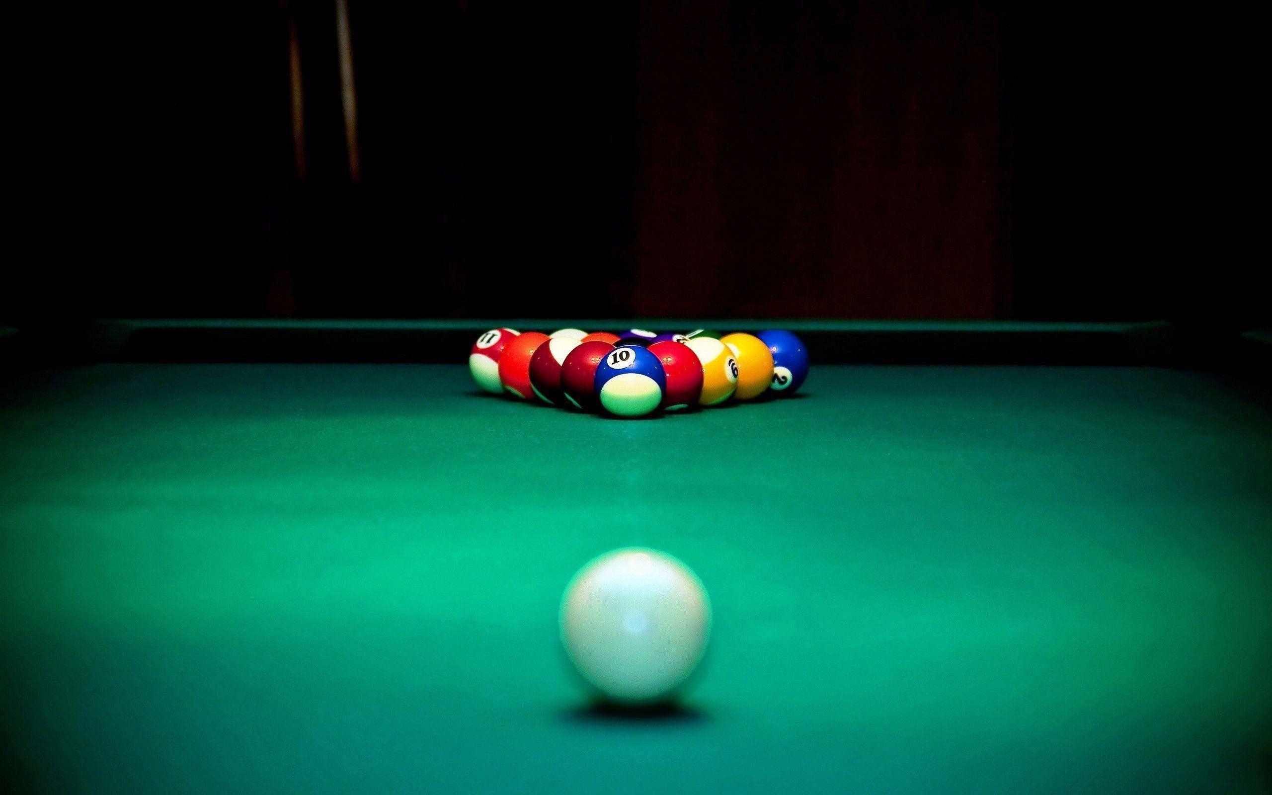 Billard, Leinen-Netz, Kugeln, Tisch, Spielfeld, 2560x1600 HD Desktop