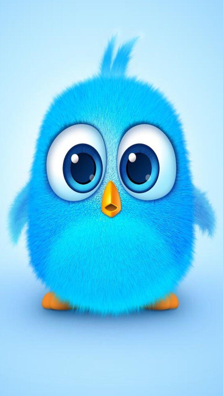 Angry Bird, blau, neugierig, Vogel, Hintergrund, 720x1280 HD Handy