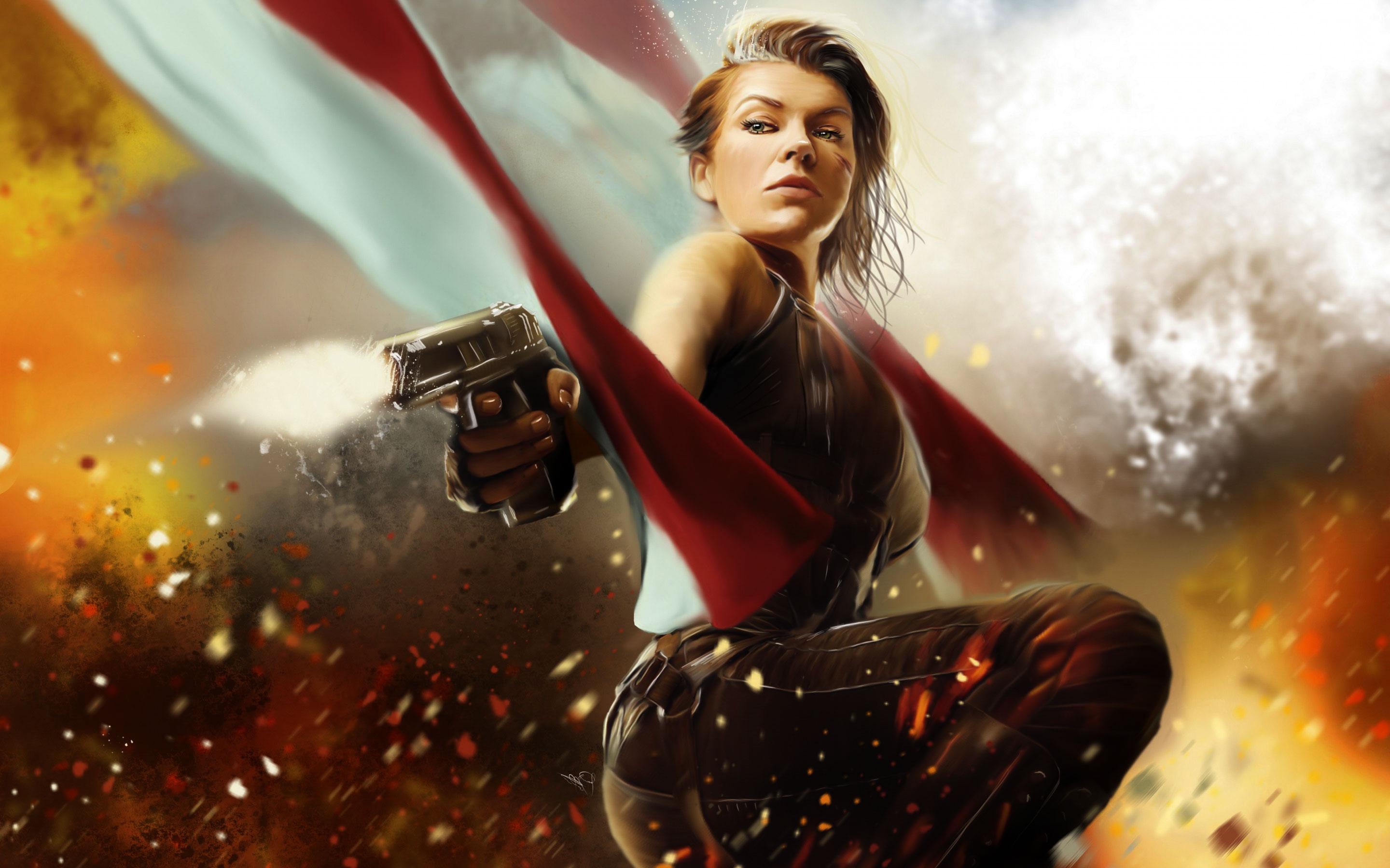 Final Chapter, Alice, Milla Jovovich, Resident Evil, Action, 2880x1800 HD Desktop