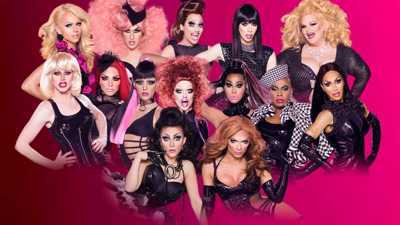 RuPaul, Download, Drag Race, Queens in Schwarz, Stil, 1370x770 HD Desktop