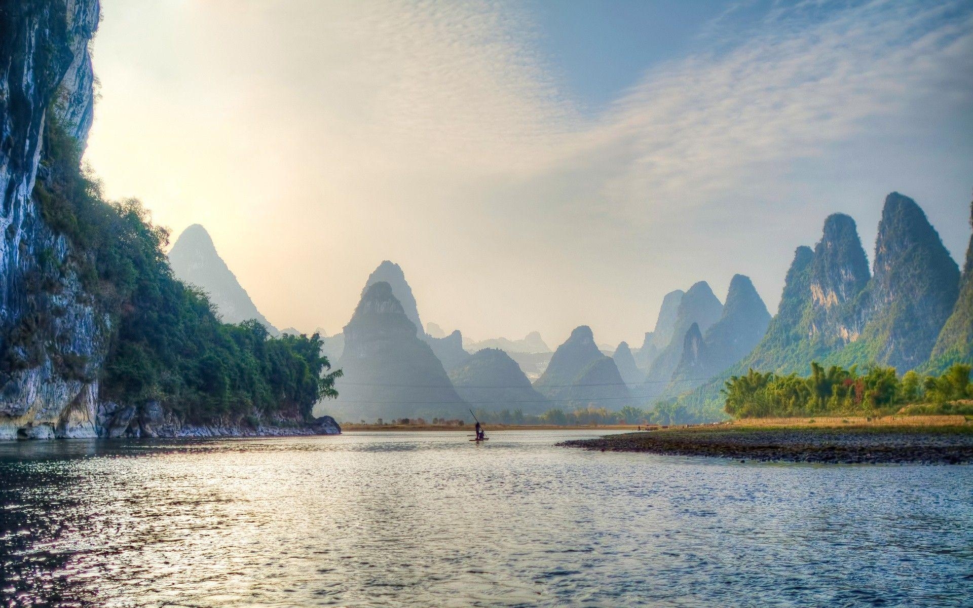 Lijiang Fluss, China, Täglich, HD, Natur, 1920x1200 HD Desktop