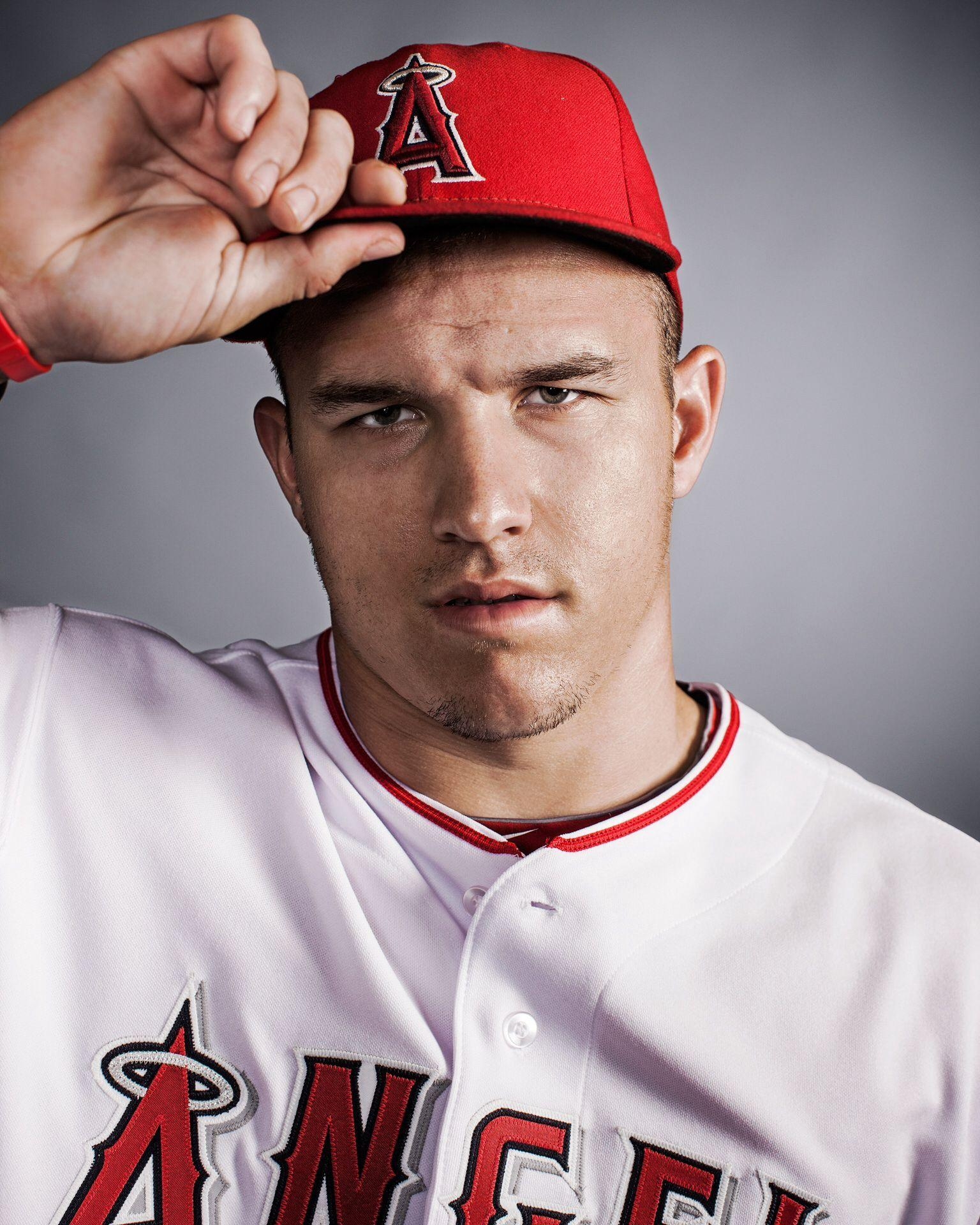 MVP, Mike Trout, Baseball, Hintergrund, Gedanken, 1540x1920 HD Handy