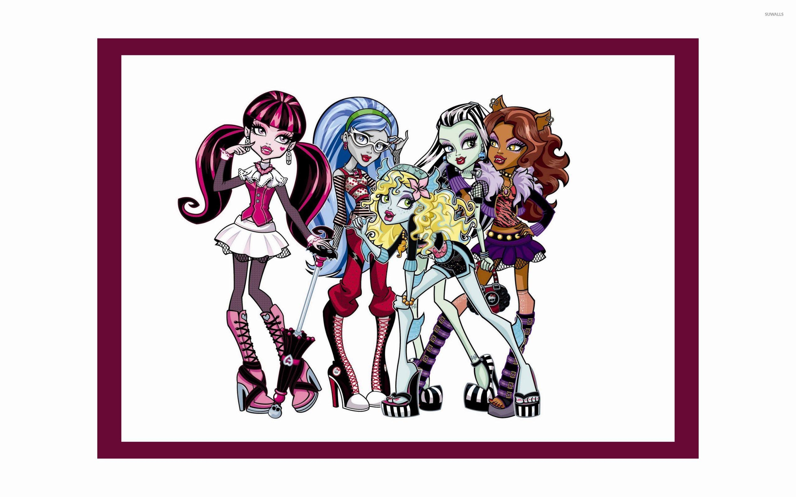 Monster High, Dreierbild, Puppen, Cartoon, Kinder, 2560x1600 HD Desktop