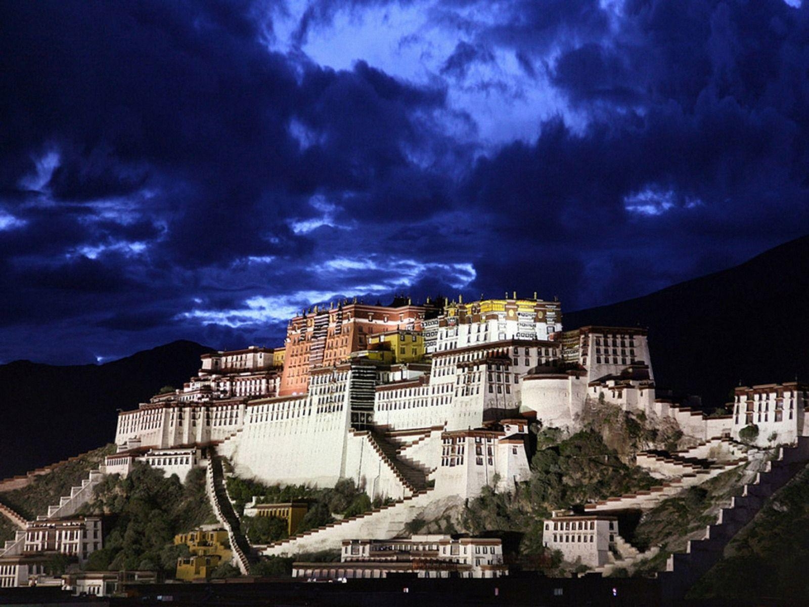 Potala-Palast, Chengguan, Architektur, Tibet, Reisen, 1600x1200 HD Desktop