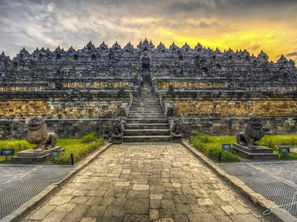 Borobudur, Indonesien, Hintergrund, Reise, Kultur, 1030x770 HD Desktop