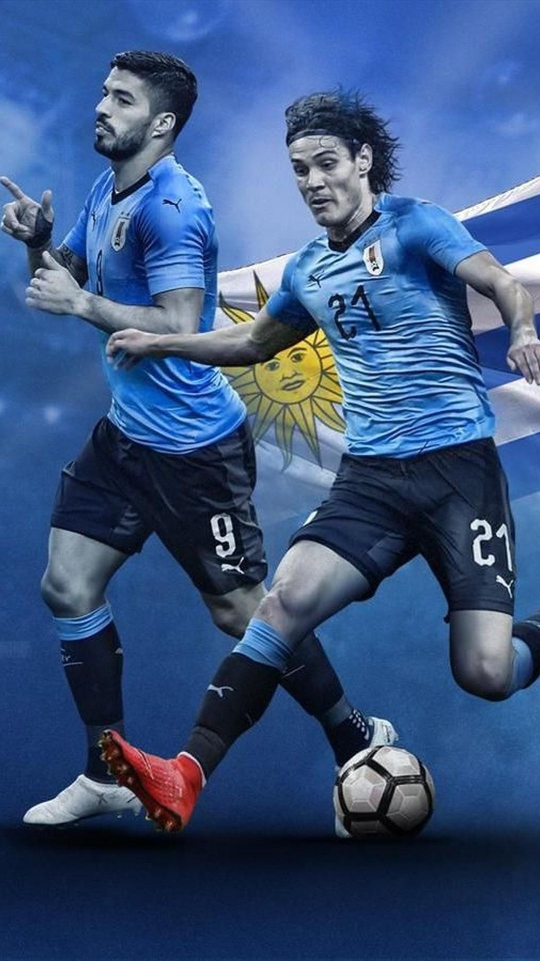 Uruguay, Nationalmannschaft, iPhone, 3D, Wallpaper, 1080x1920 Full HD Handy