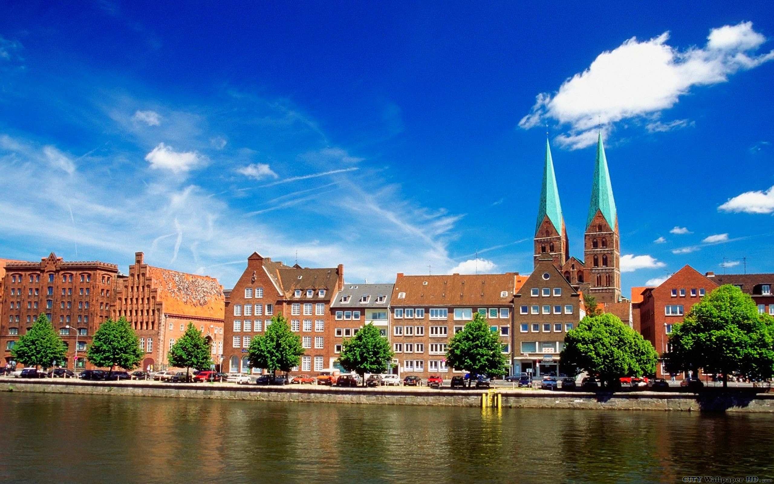 Lübeck, Deutschland, Stadtansichten, Architektur, Geschichte, 2560x1600 HD Desktop