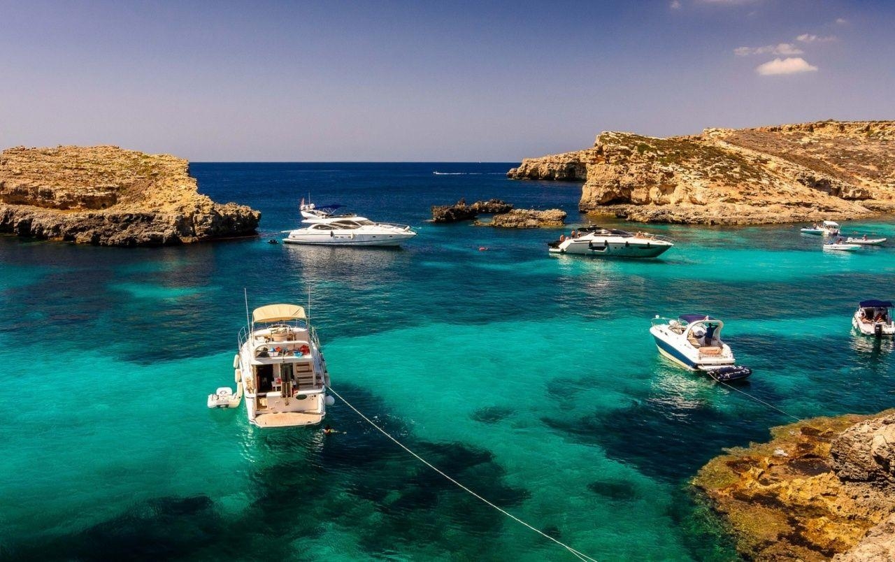 Malta, Meeresküste, Ecke, Mittelmeer, Ufer, 1280x810 HD Desktop