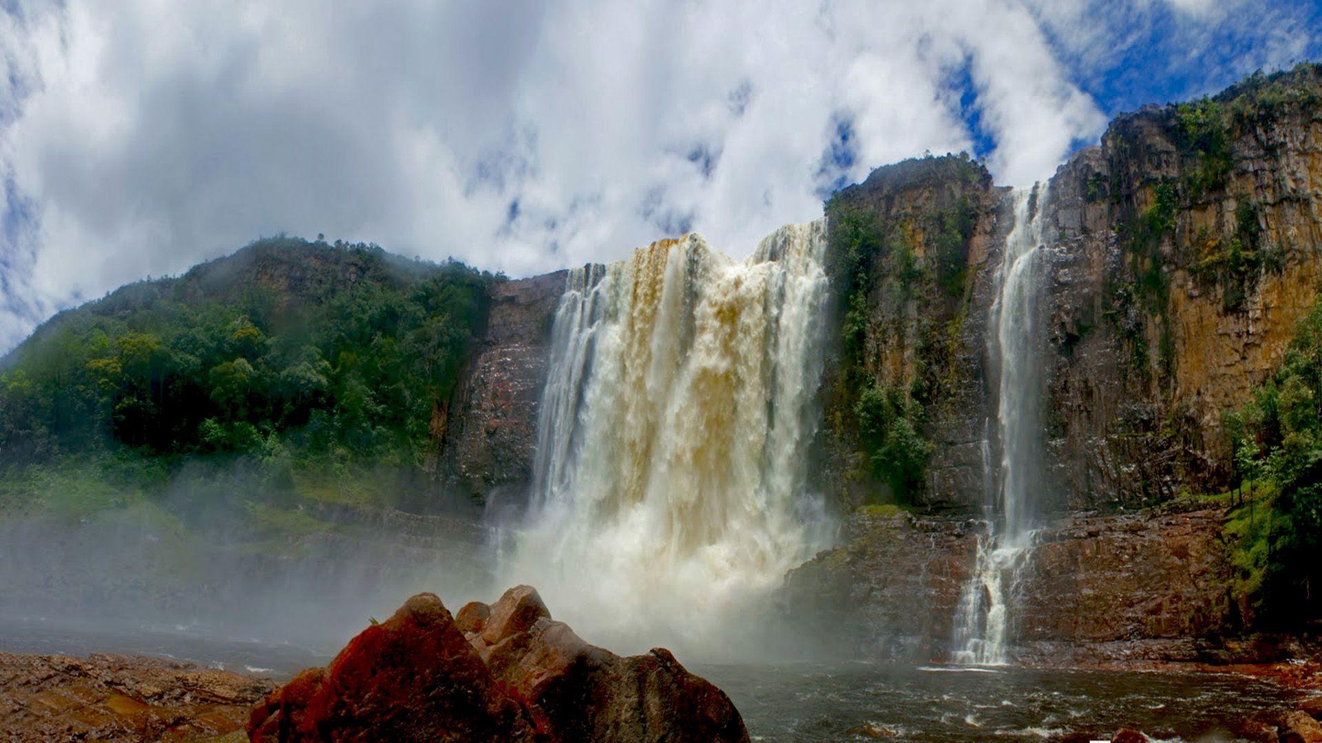 Angel Falls, Guayana, Canaima, Venezuela, Nationalpark, 1920x1080 Full HD Desktop