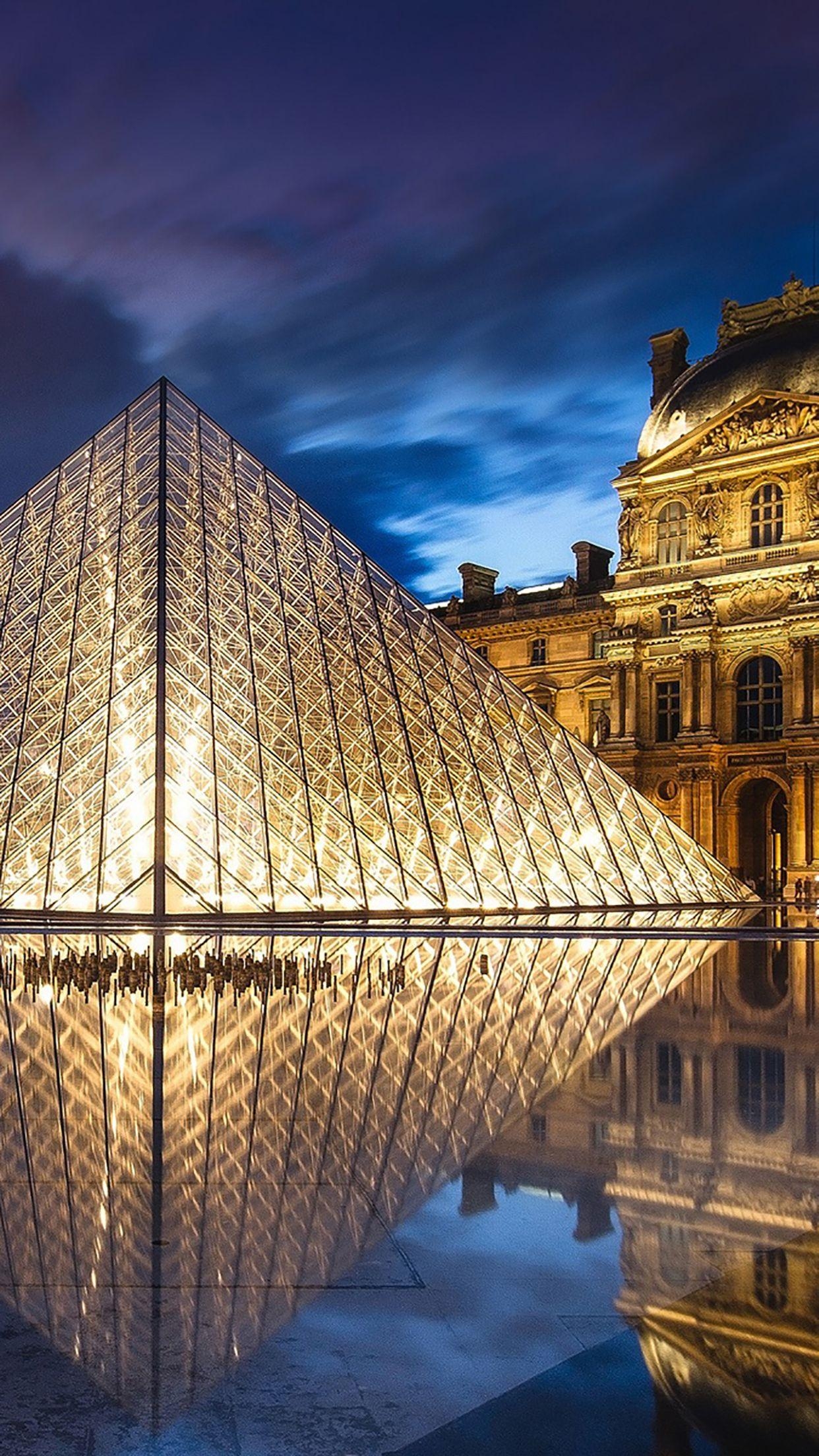 Louvre Museum, iPhone, Paris, Kunst, Reisen, 1250x2210 HD Handy