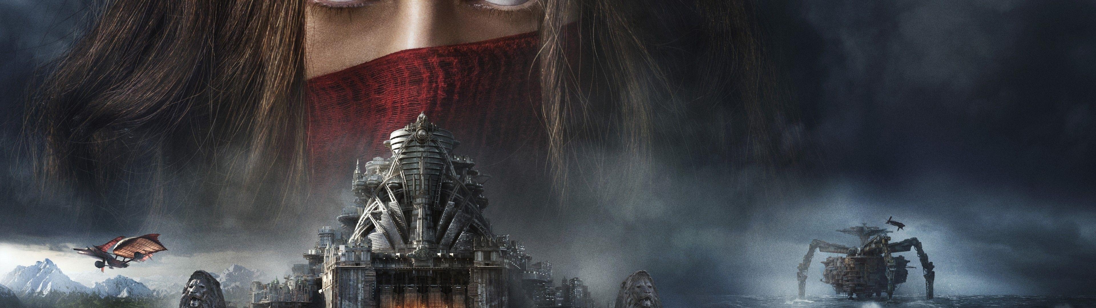 Download, Mortal Engines, Fantasy, Filme, Sci-Fi, 3840x1080 Dual Screen Desktop