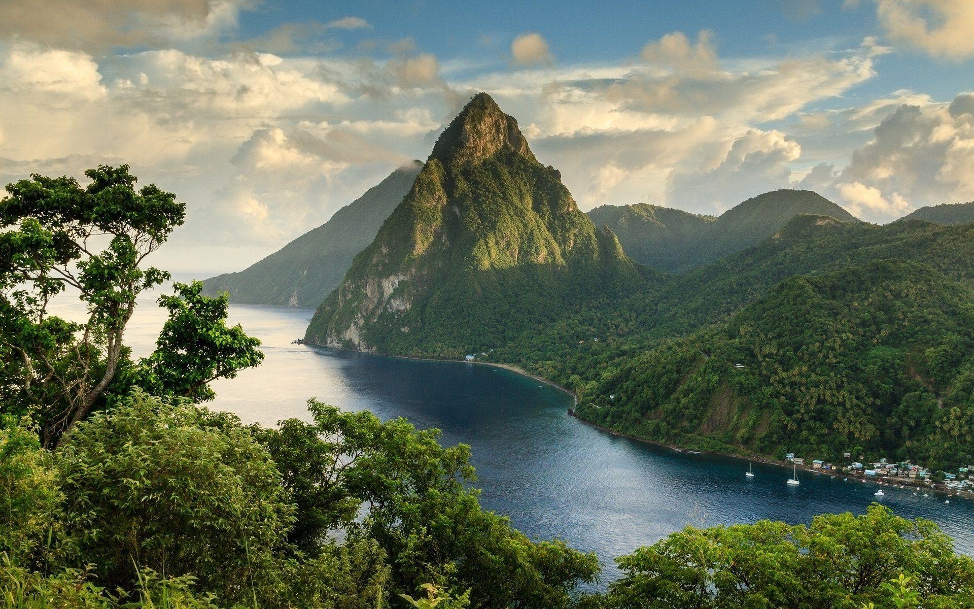 St. Lucia, Wald, Natur, Karibik, 1920x1200 HD Desktop