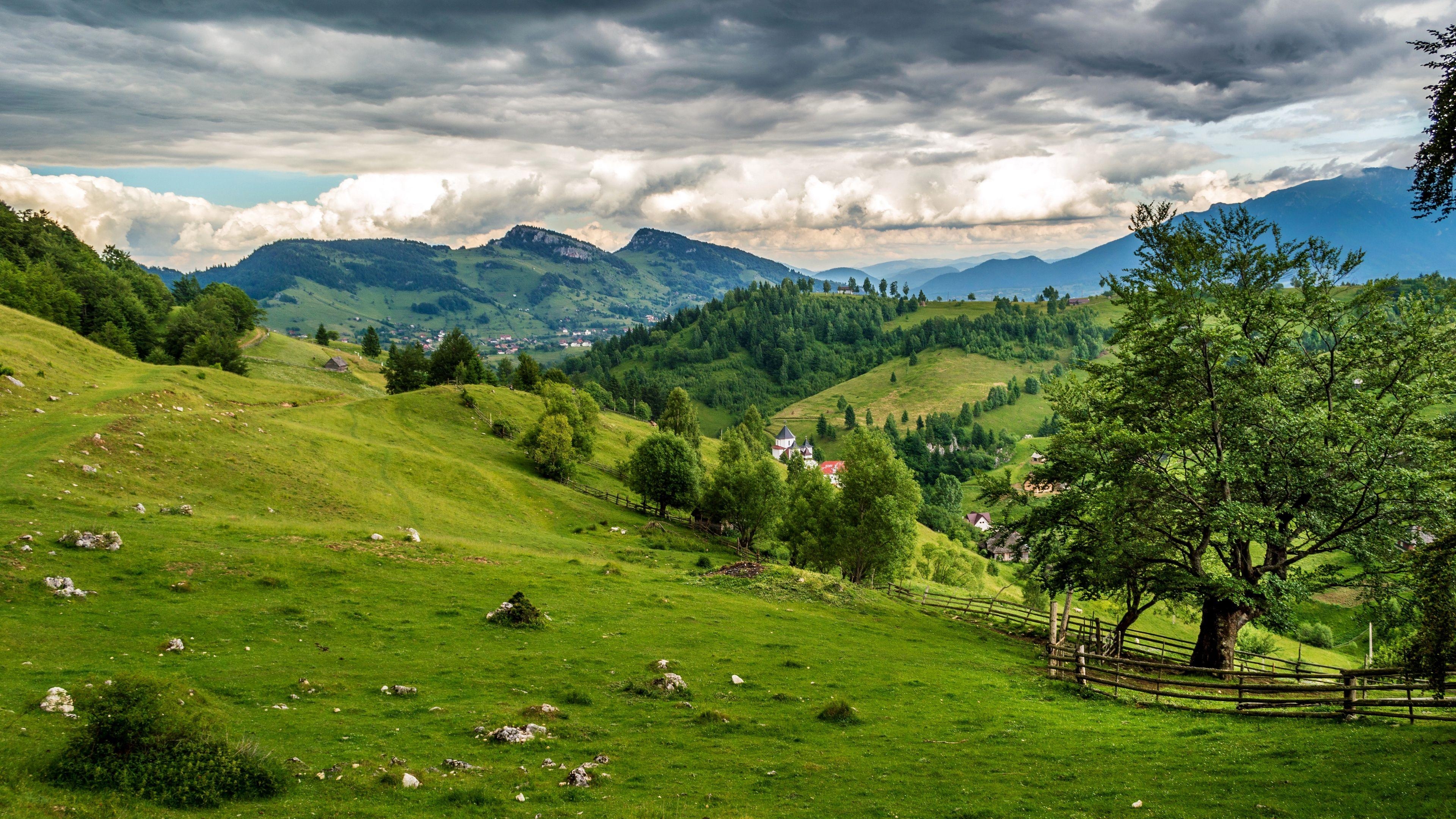 Rumänien, Feld, Wiese, 4K, Landschaft, 3840x2160 4K Desktop