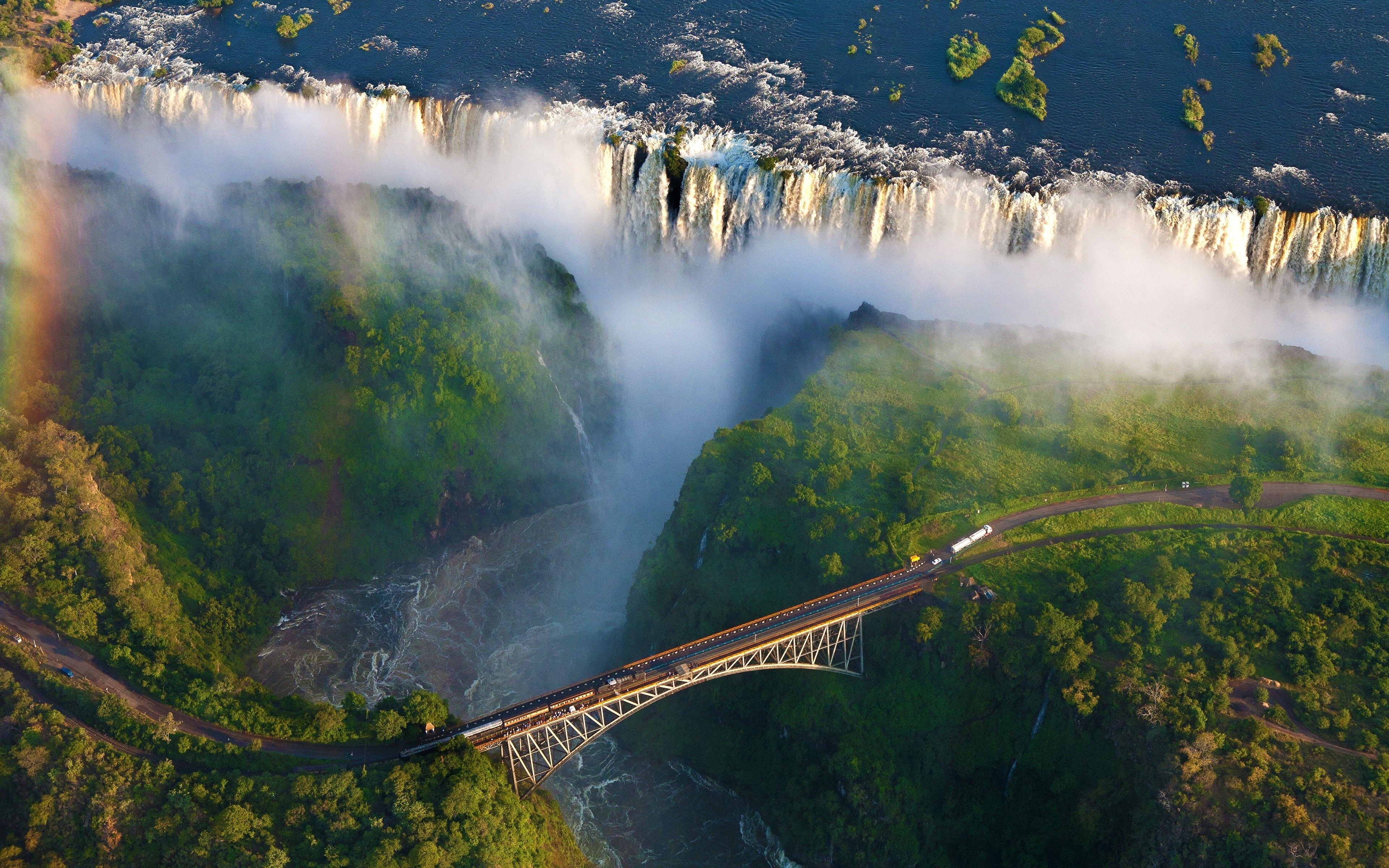 Vic Falls, Sambia, HD, Bild, Wasserfall, 3840x2400 4K Desktop