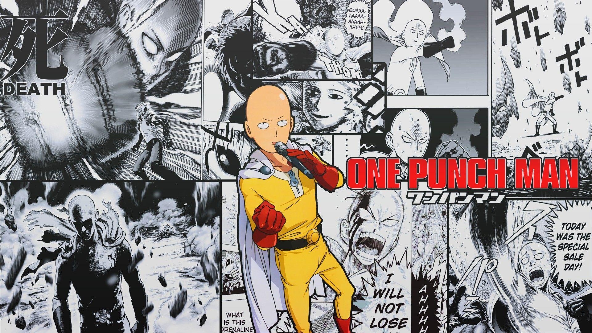 Anime Serie, Saitama Held, One Punch Man, Action, Kämpfe, 1920x1080 Full HD Desktop