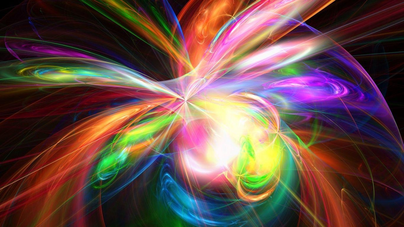 Explosion, Regenbogen, bunt, Hintergrundbild, Farben, 1370x770 HD Desktop