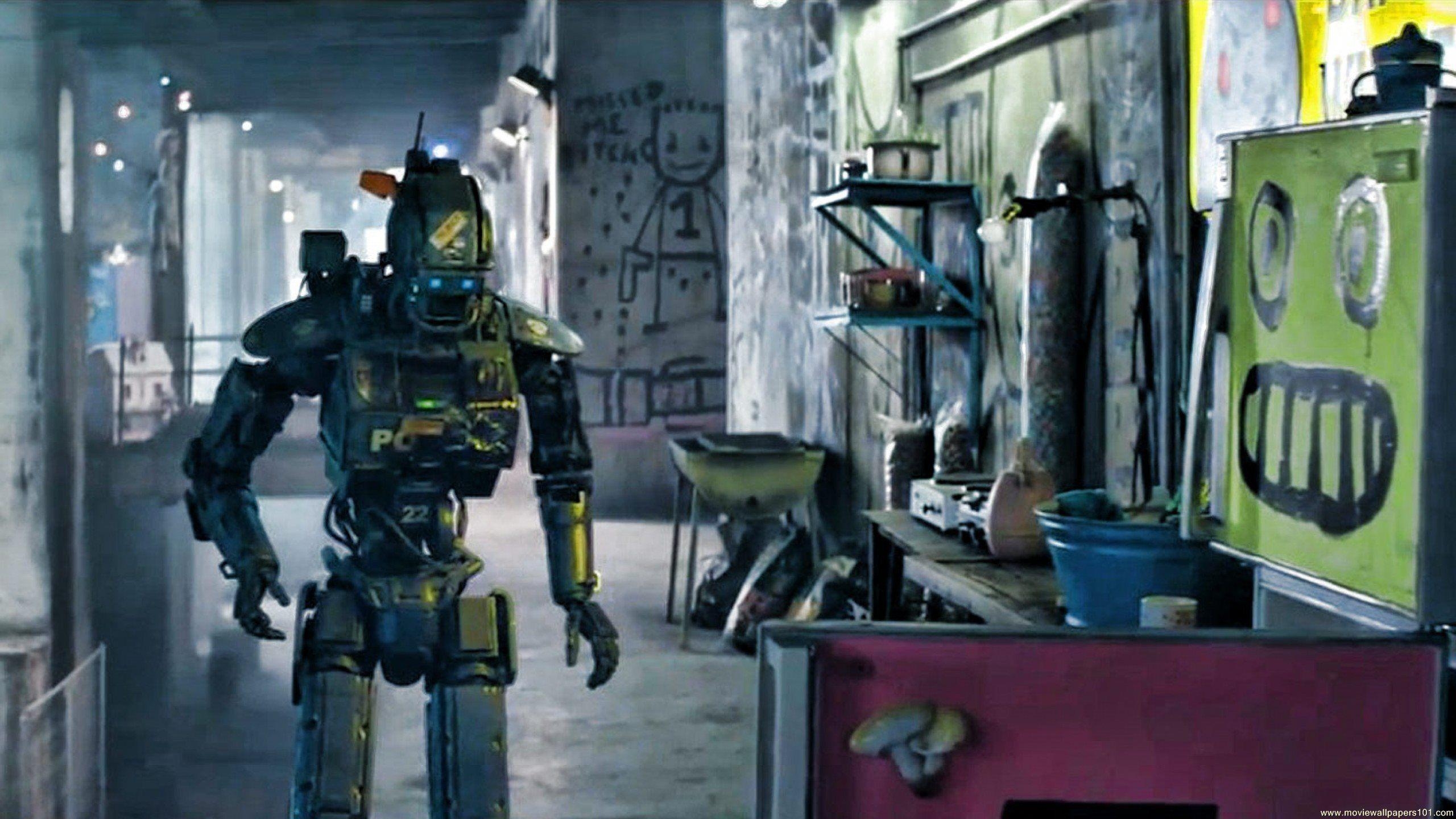 Chappie, Film, Hintergrund, Roboter, Kinematographie, 2560x1440 HD Desktop