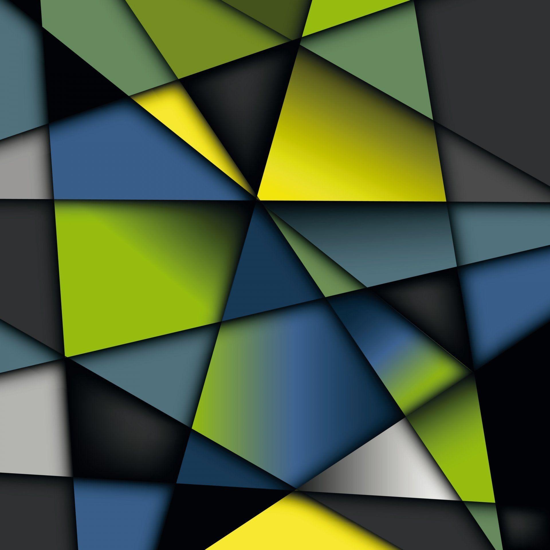 Bunte Geometrie, Vektor, Formen, Künstlerisch, Farben, 1920x1920 HD Handy