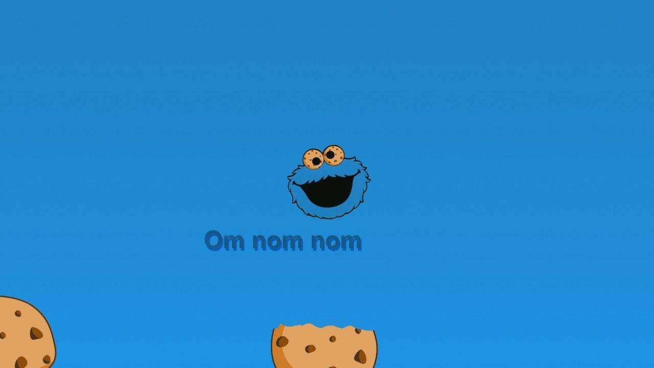 Cookie Monster, Neun, Grafik, Blau, Cartoon, 1280x720 HD Desktop