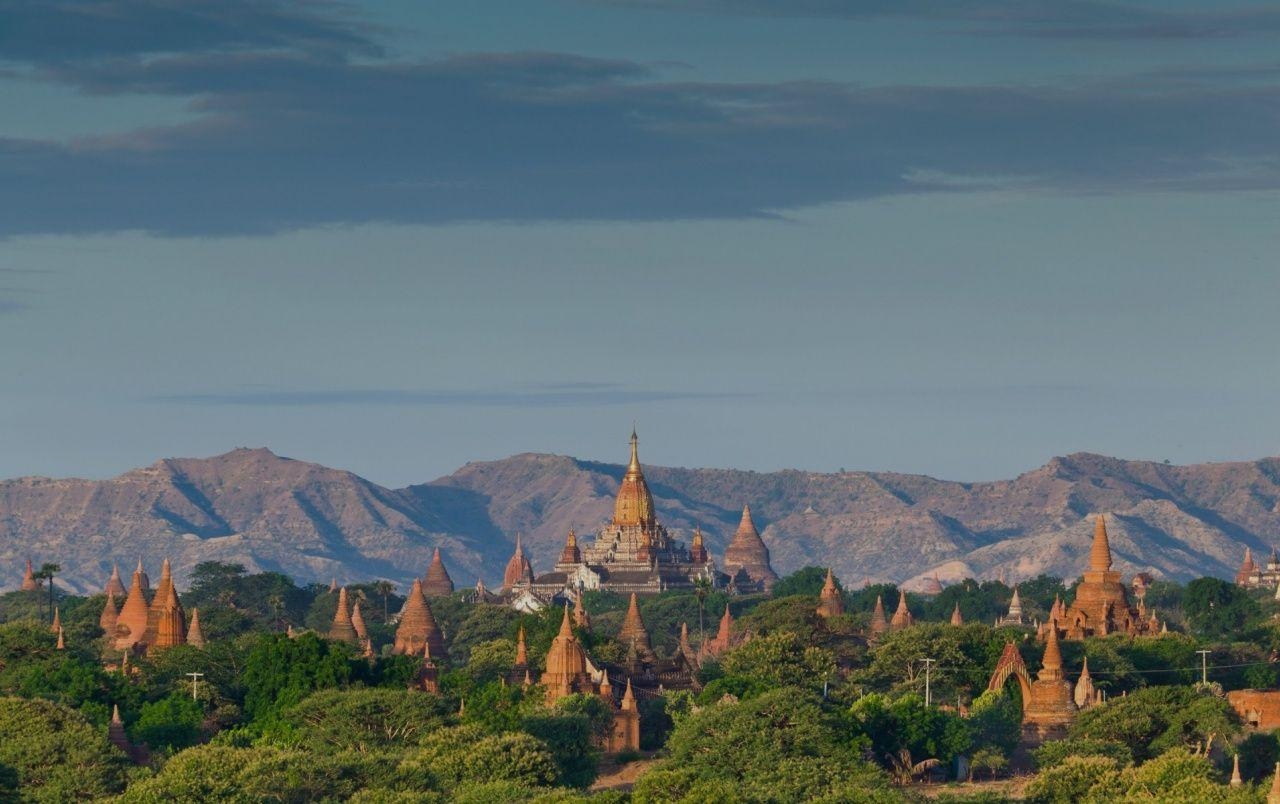 Tempel, Bagan, Burma, Hintergrundbild, Kultur, 1280x810 HD Desktop