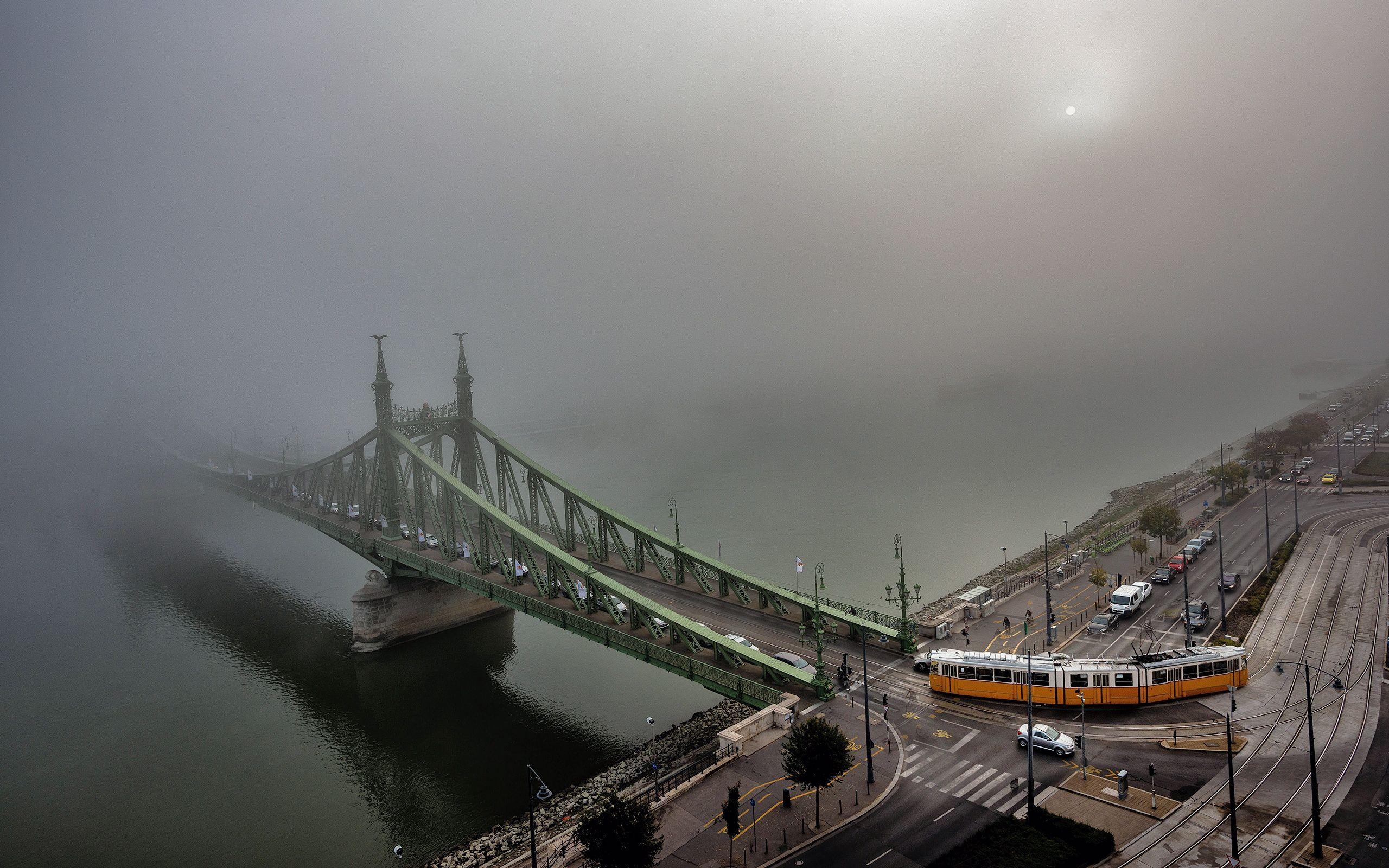 Budapest, Morgennebel, Ungarn, Landschaft, Fotohintergrund, 2560x1600 HD Desktop