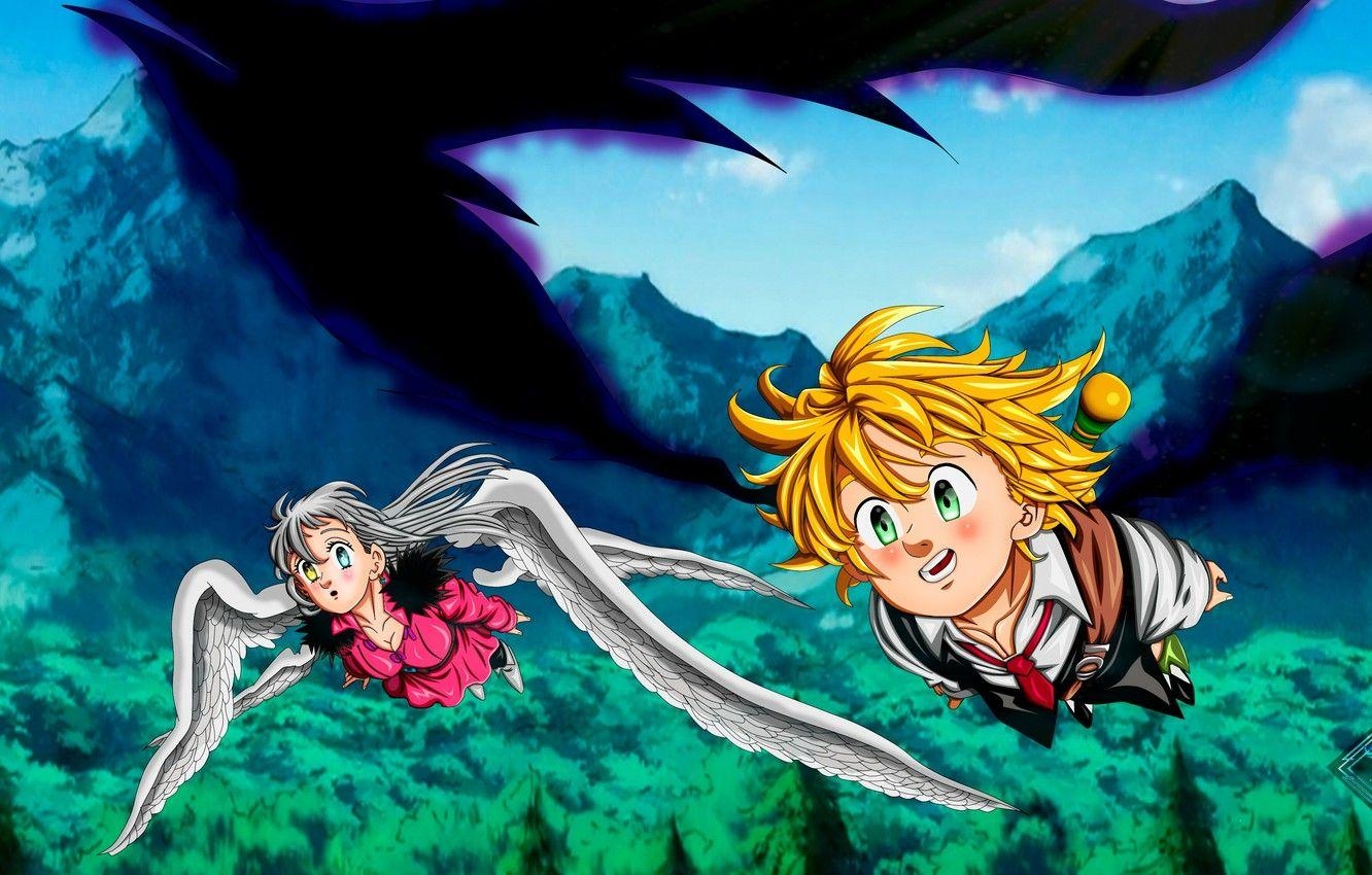 Meliodas, Nanatsu no Taizai, Sieben Todsünden, Anime, Kunst, 1340x850 HD Desktop