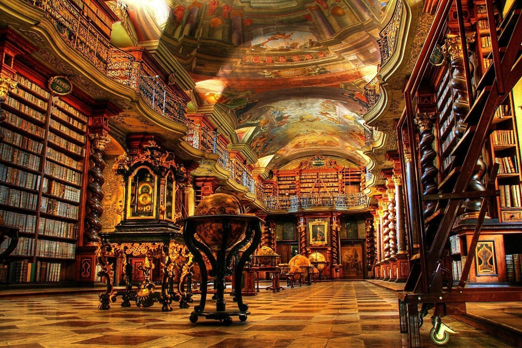 Fantasy, Bibliothek, Hintergrund, Bücher, Bibliotheken, 1680x1120 HD Desktop