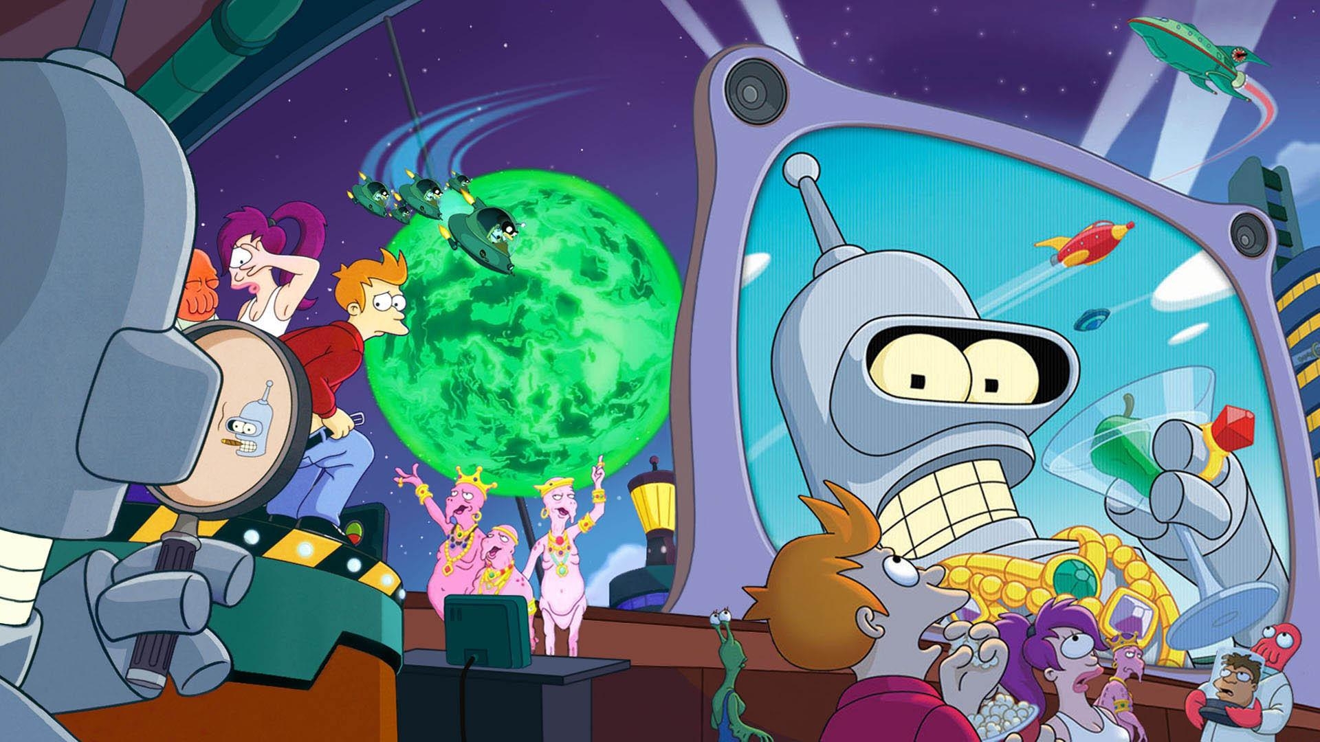 Futurama, HD, Cartoon, Hintergrundbild, Zeichentrick, 1920x1080 Full HD Desktop