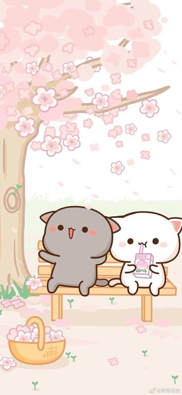 Kawaii, Süß, Design, Wallpaper, Illustration, 640x1390 HD Handy