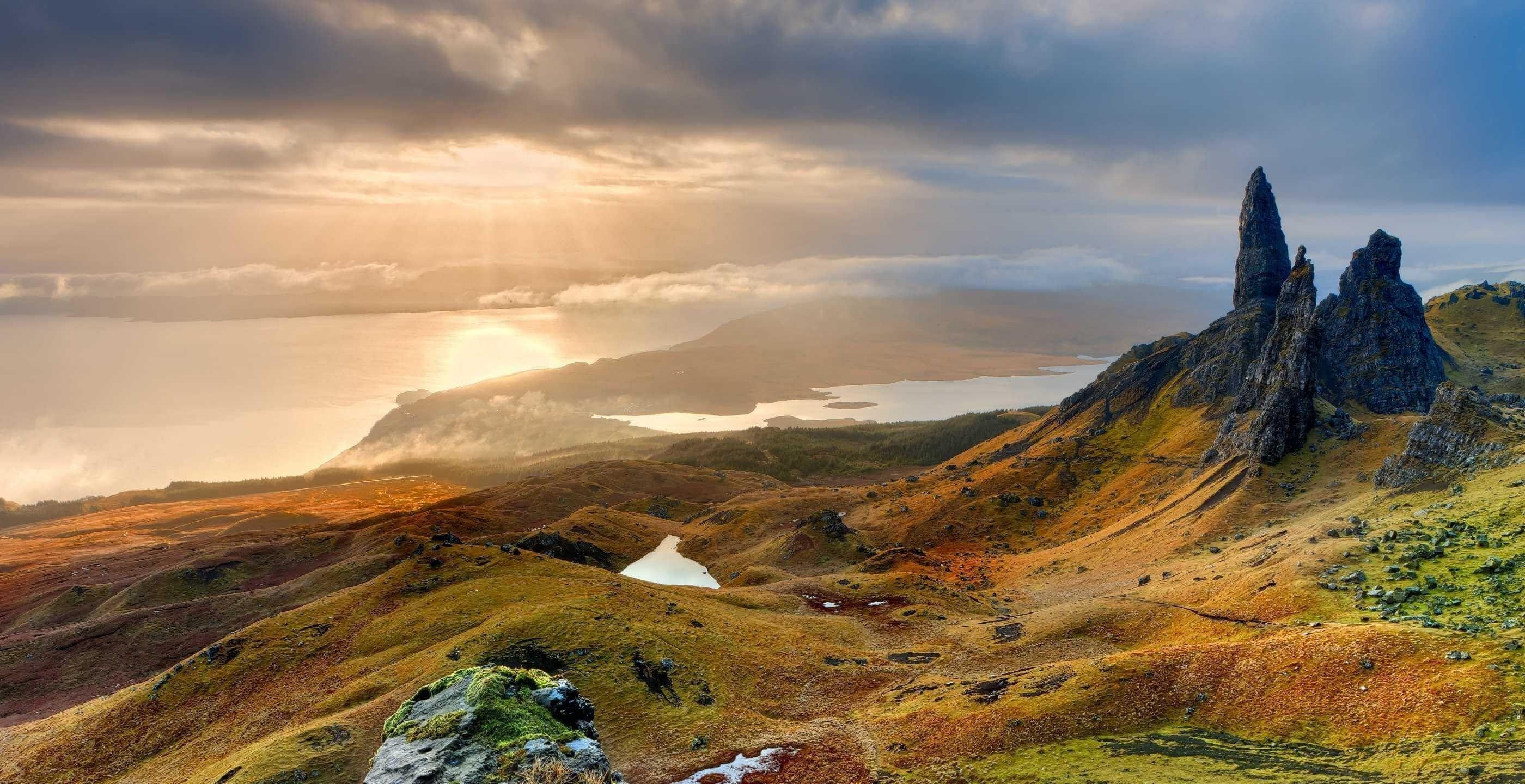 Scottish Highlands, Berge, Vereinigtes Königreich, Natur, Reisen, 2800x1440 HD Desktop