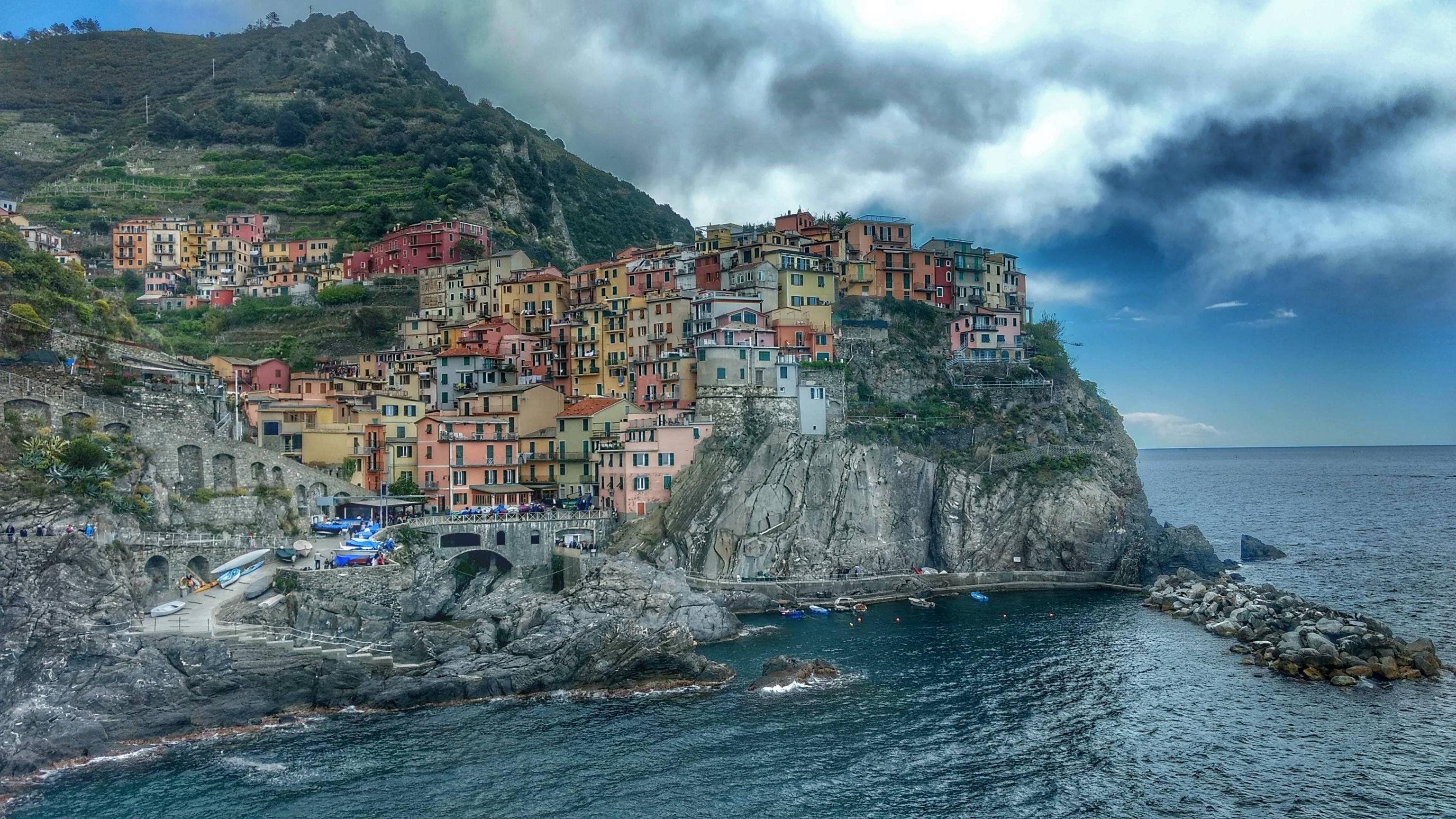 4K, Desktop, Mobil, Bildschirm, Cinque Terre, 3080x1730 HD Desktop