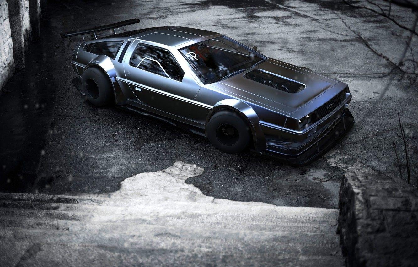 DeLorean, Auto, Maschine, DMC, Design, 1340x850 HD Desktop