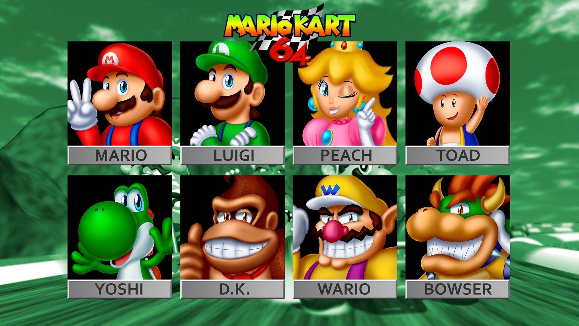 Mario Kart 64, Retro, Nintendo, Rennen, Klassiker, 1920x1080 Full HD Desktop