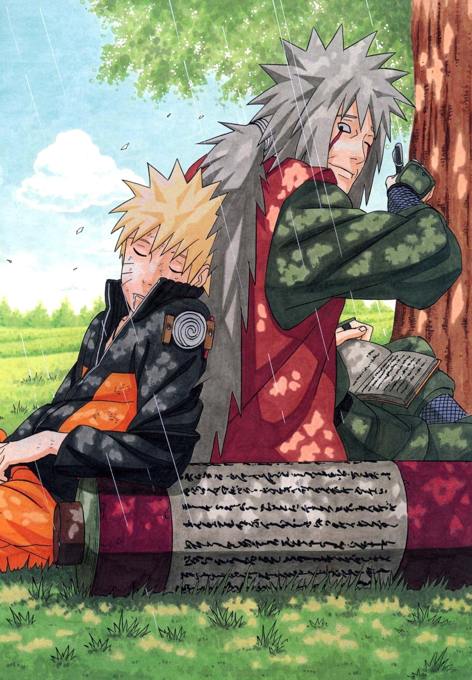 Jiraiya, Anime, Naruto Shippuuden, HD Bild, Mentor, 1530x2200 HD Handy