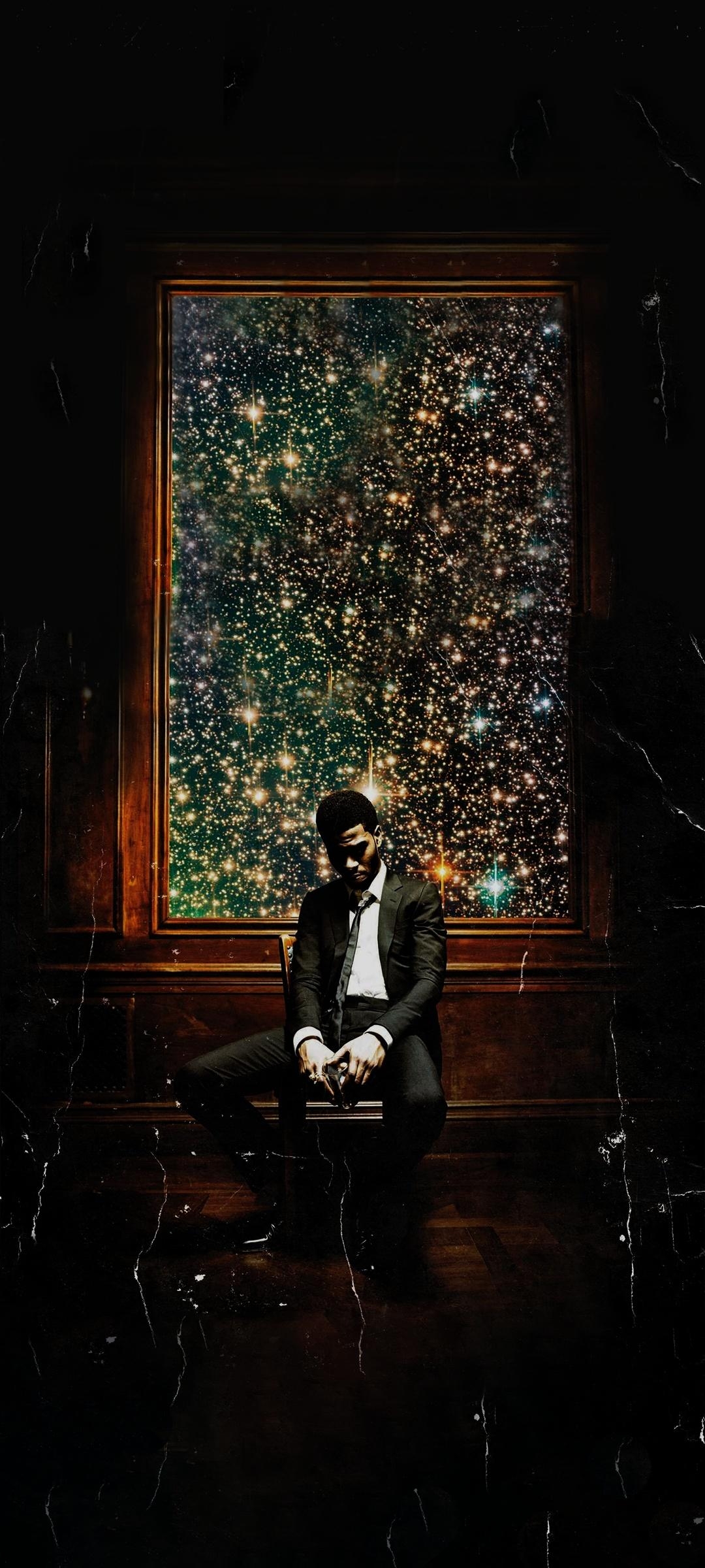 Albumcover, Man on the Moon II, Smartphone, Kid Cudi, 1080x2400 HD Handy