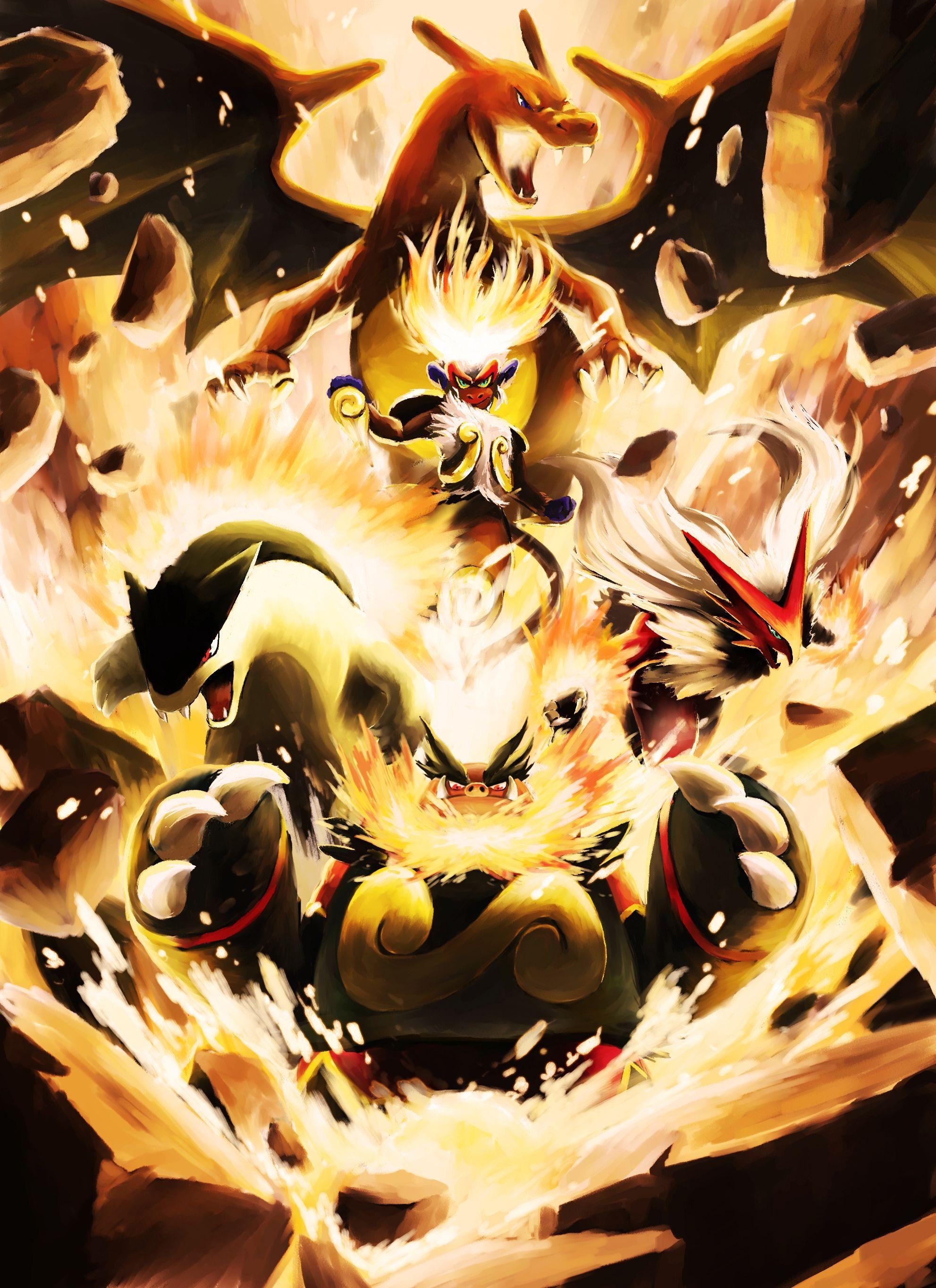 Infernape, Handy, Anime, Bild, Brett, 1990x2730 HD Handy