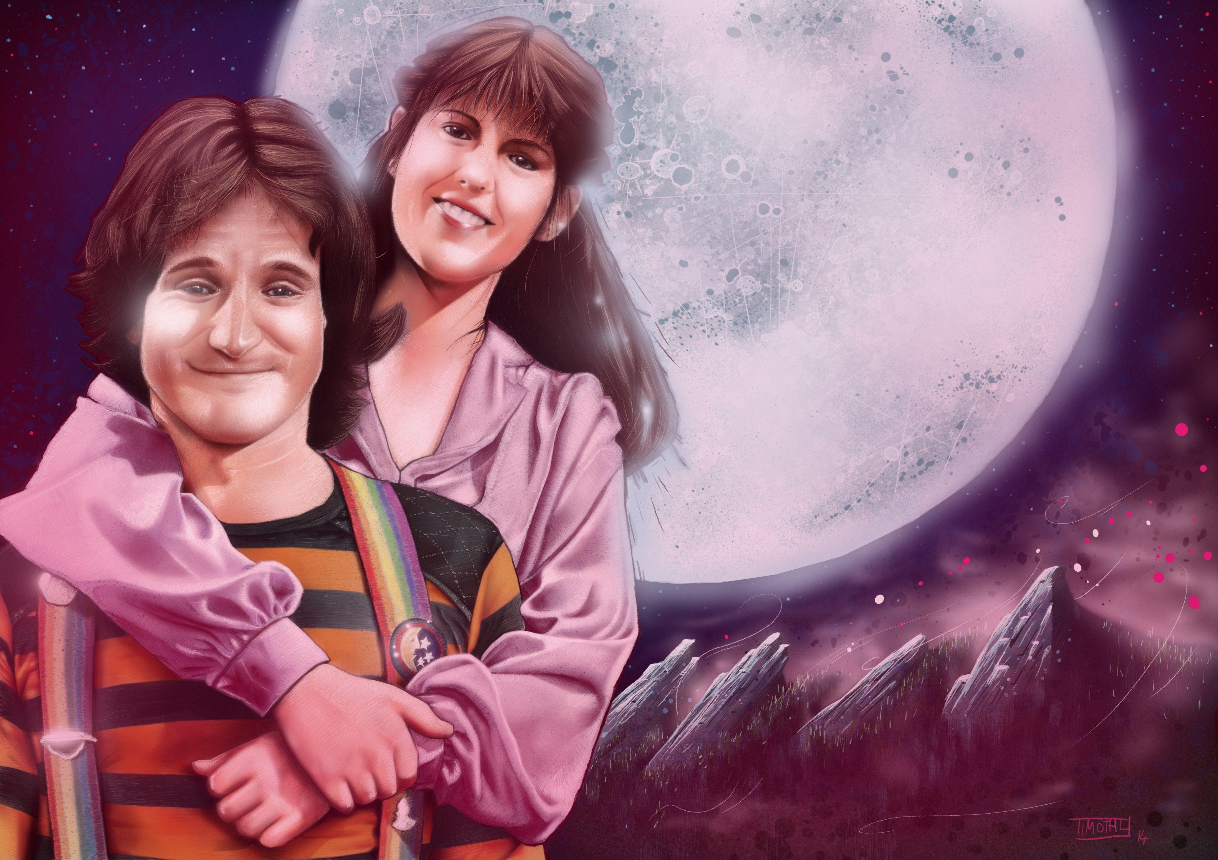 Mork und Mindy, Robin Williams, TV-Serie, Retro, Bild, 3880x2740 4K Desktop